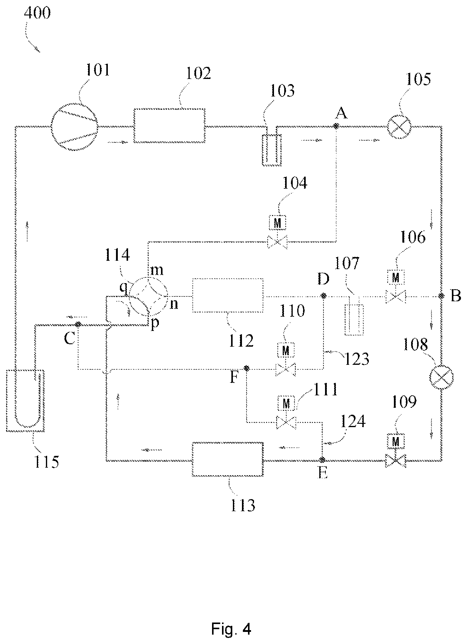 Patent US12345451 Figure 5 – Refrigeration system