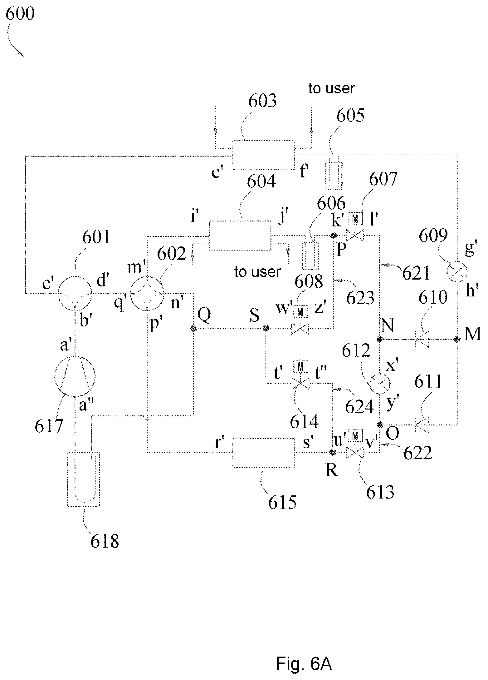 Patent US12345451 Figure 7 – Refrigeration system