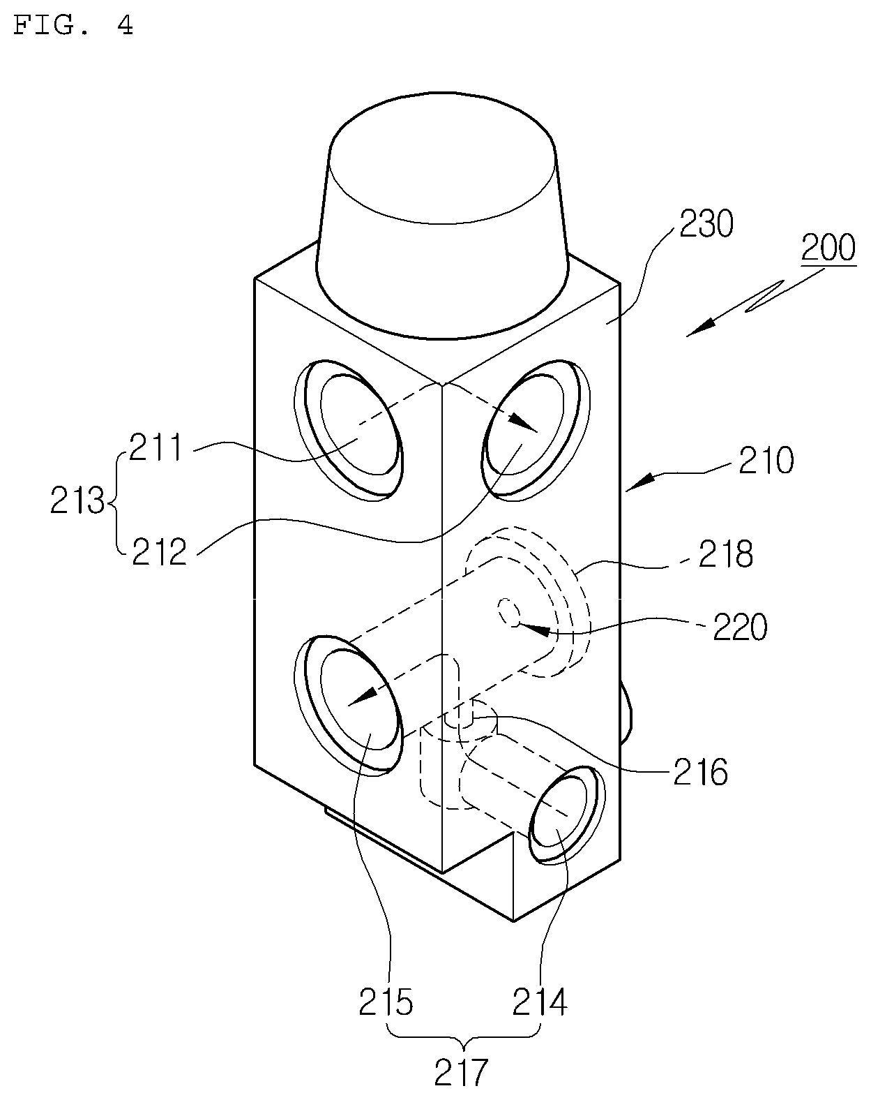 Patent US12345452 Figure 4 – Combination valve unit and vehicle heat pump system