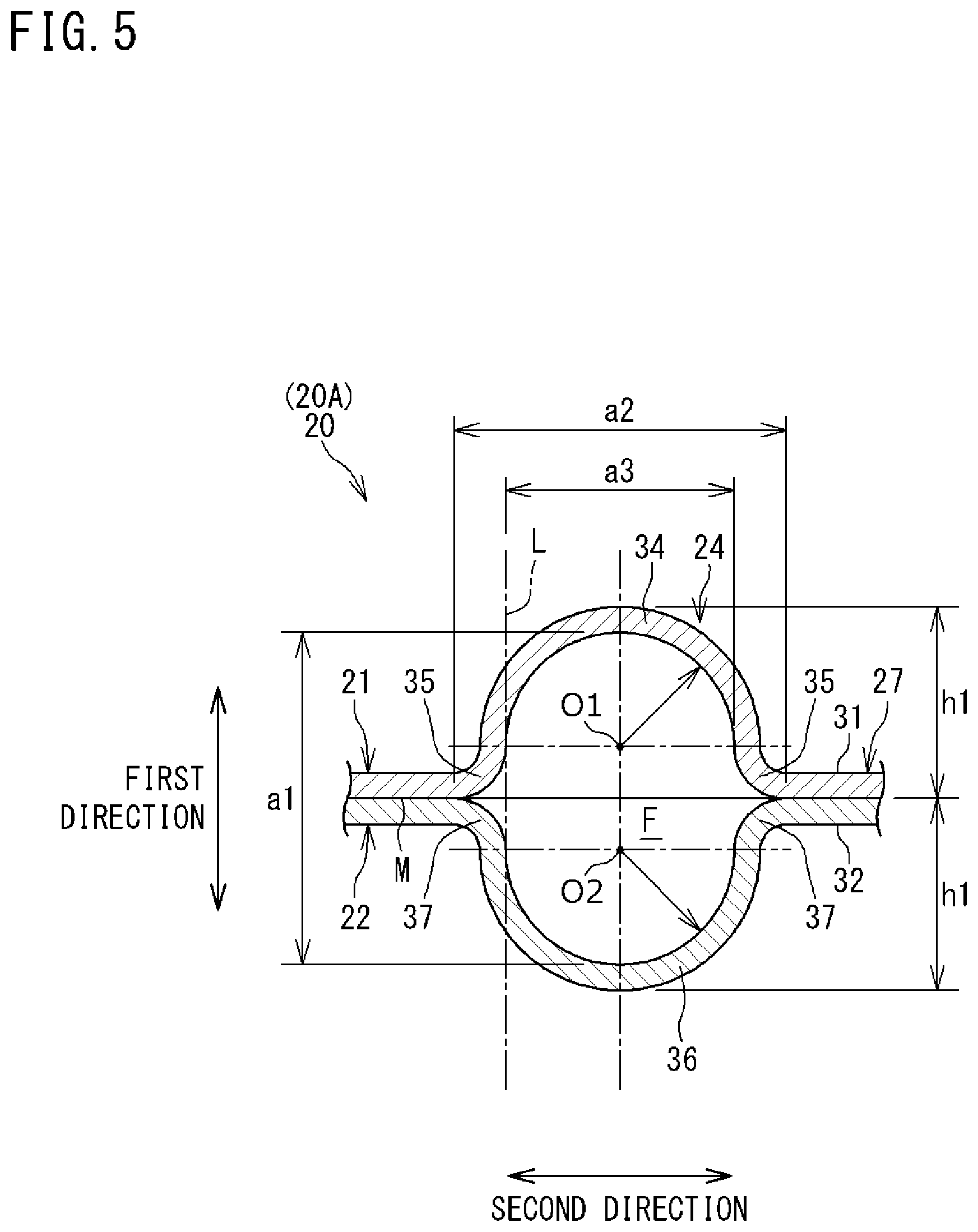 Patent US12345453 Figure 5 – Plate-type refrigerant pipe and refrigeration apparatus