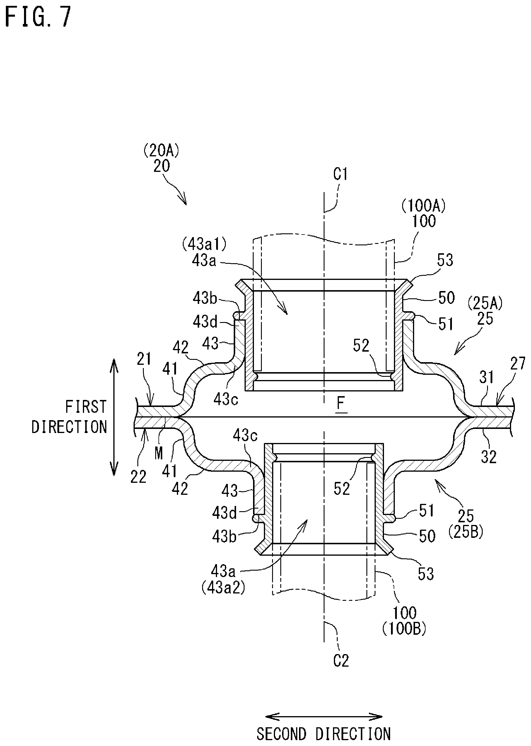 Patent US12345453 Figure 7 – Plate-type refrigerant pipe and refrigeration apparatus