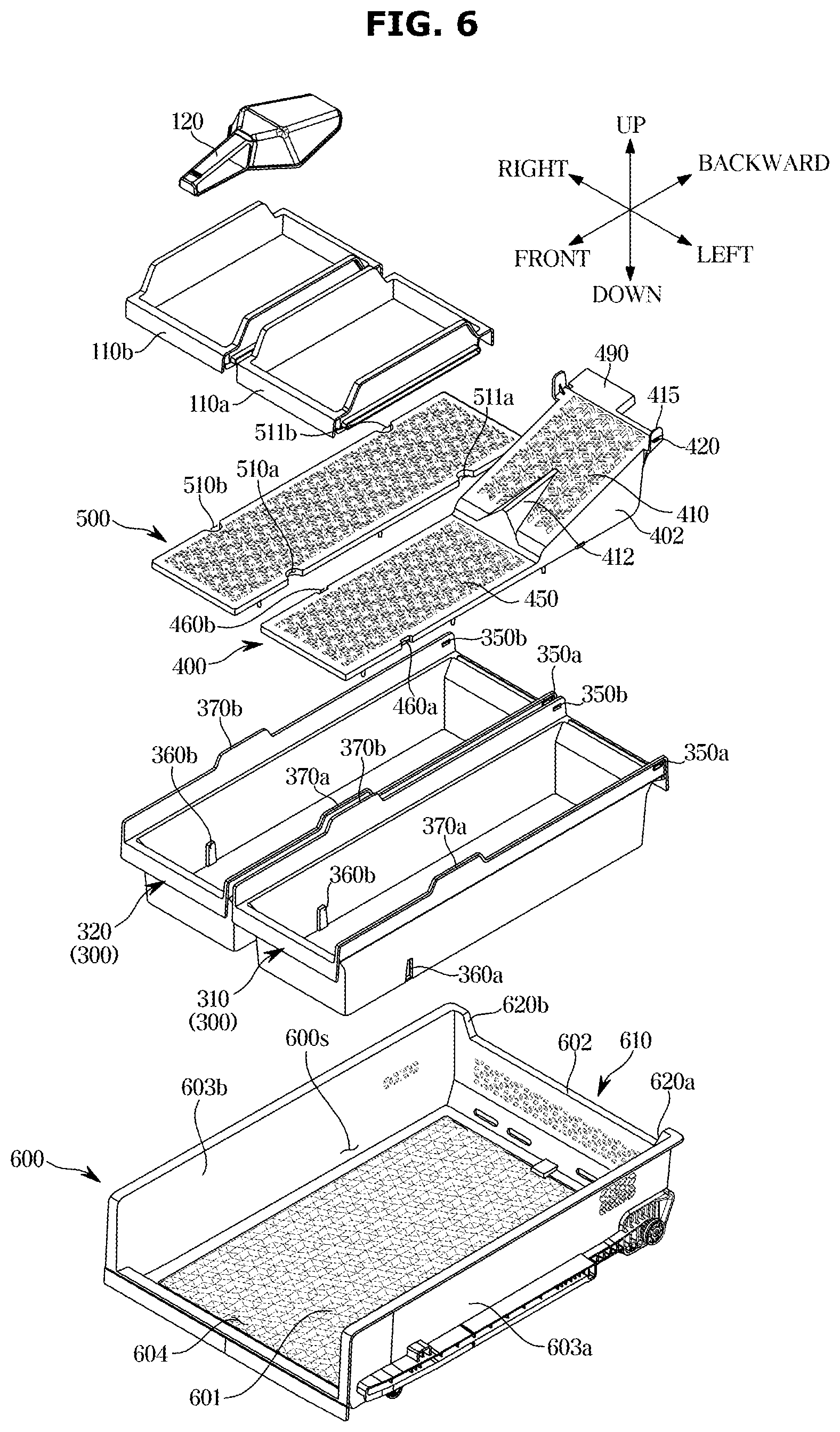 Patent US12345459 Figure 6 – Refrigerator
