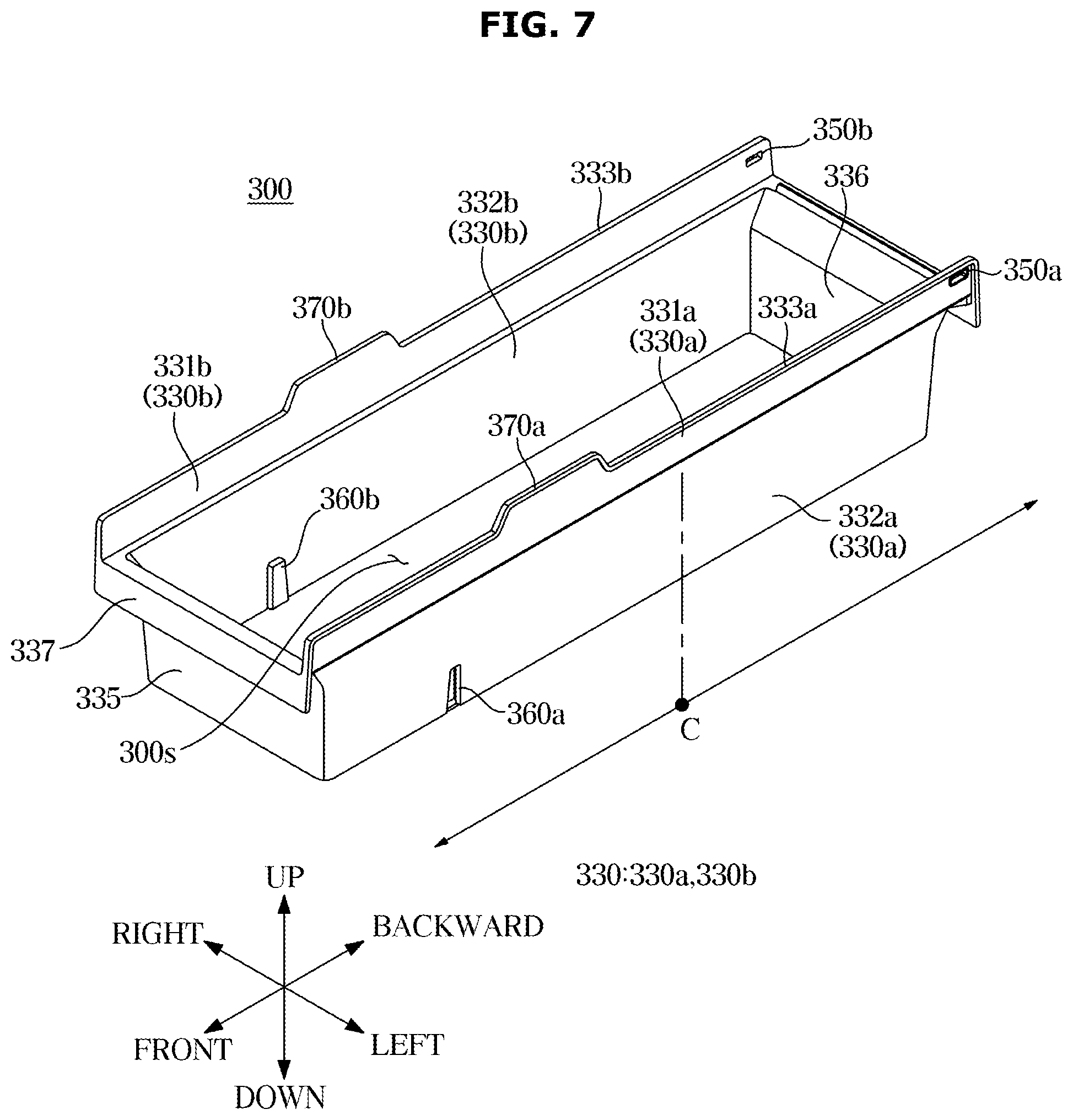 Patent US12345459 Figure 7 – Refrigerator