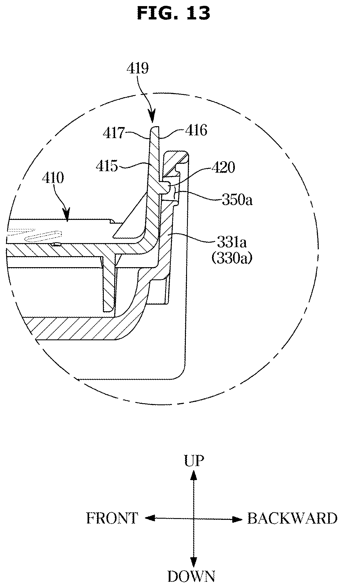 Patent US12345459 Figure 13 – Refrigerator