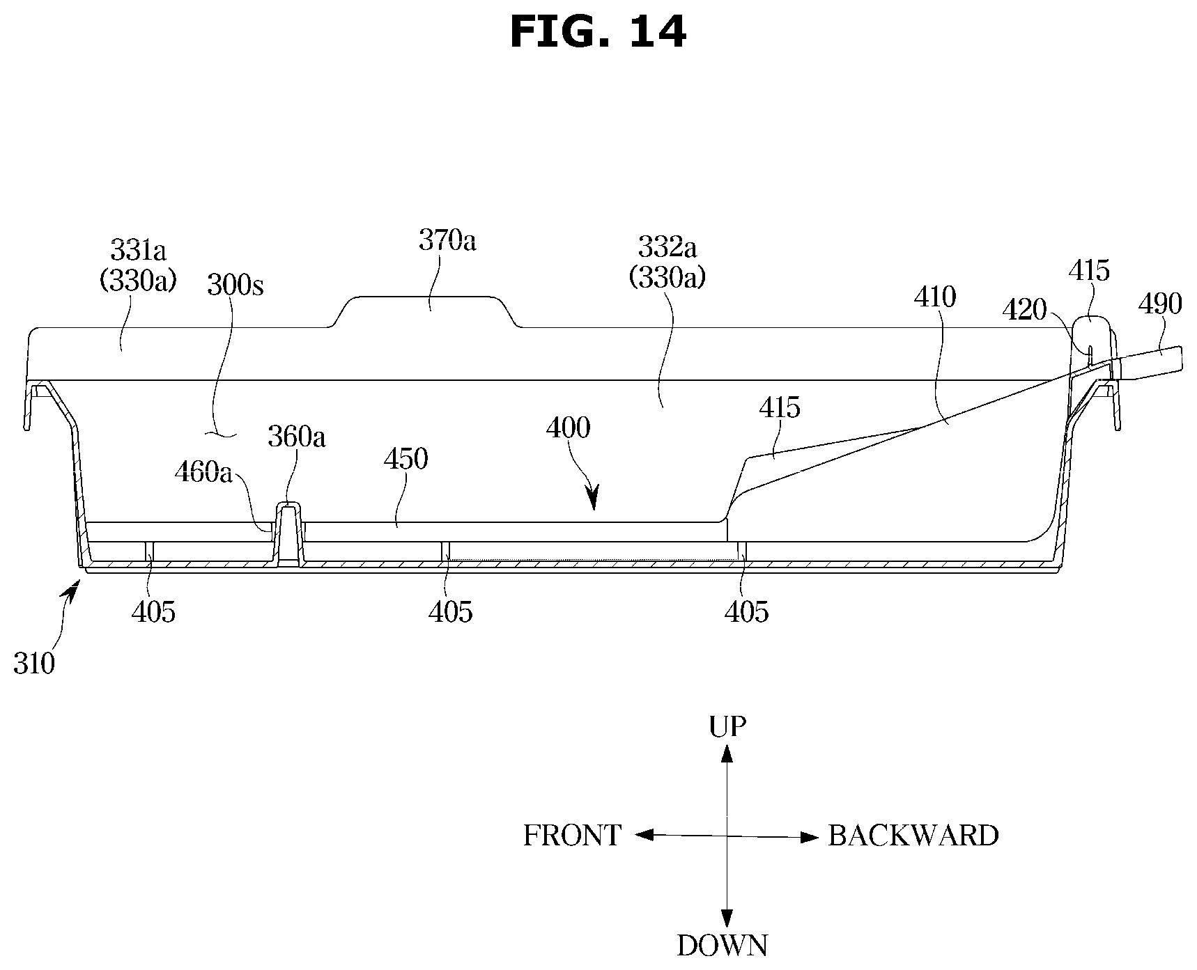 Patent US12345459 Figure 14 – Refrigerator