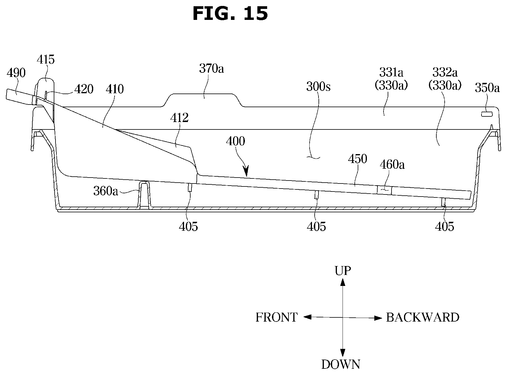 Patent US12345459 Figure 15 – Refrigerator