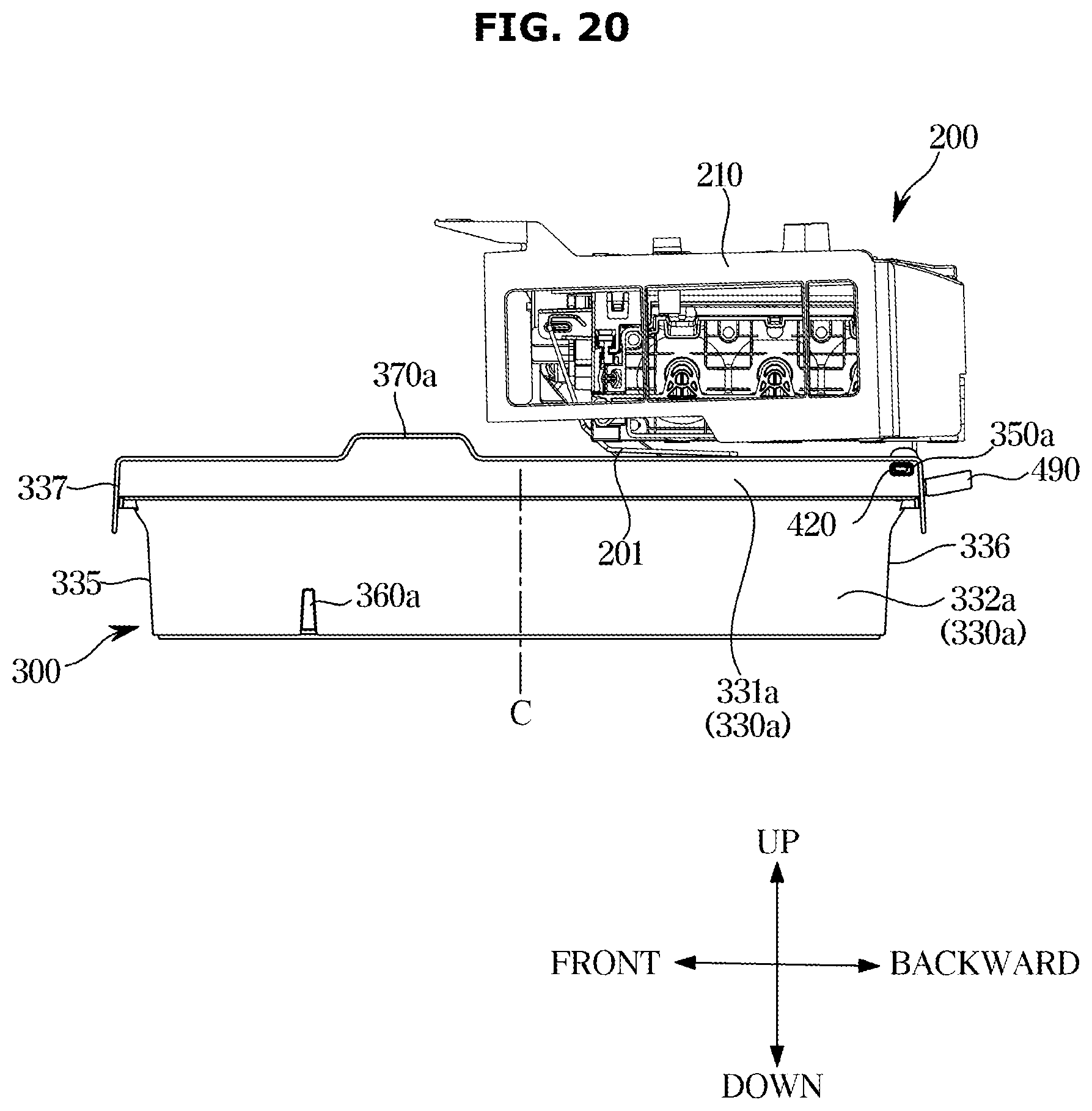 Patent US12345459 Figure 20 – Refrigerator