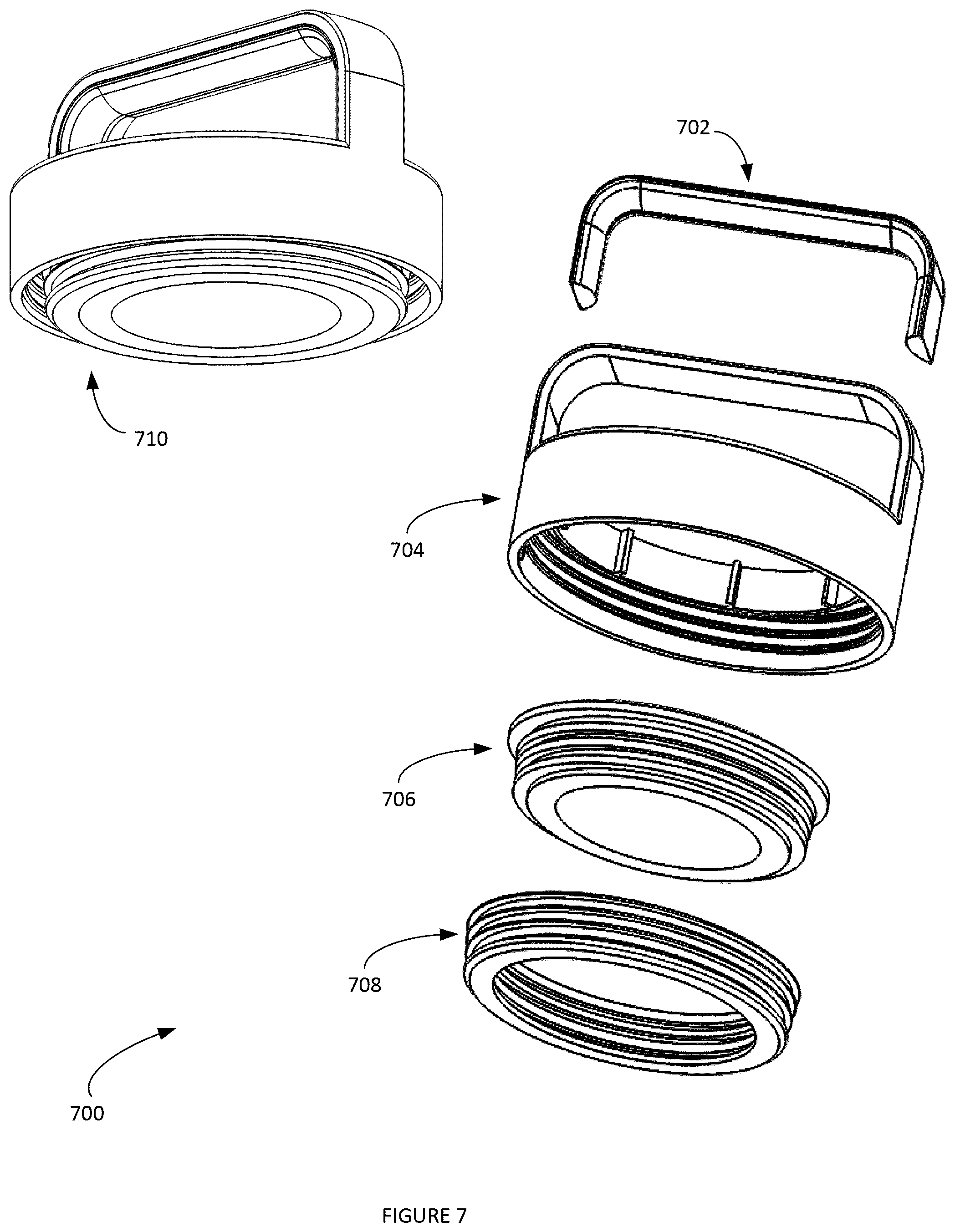 Patent US12345460 Figure 7 – Portable-smart refrigerator methods and systems