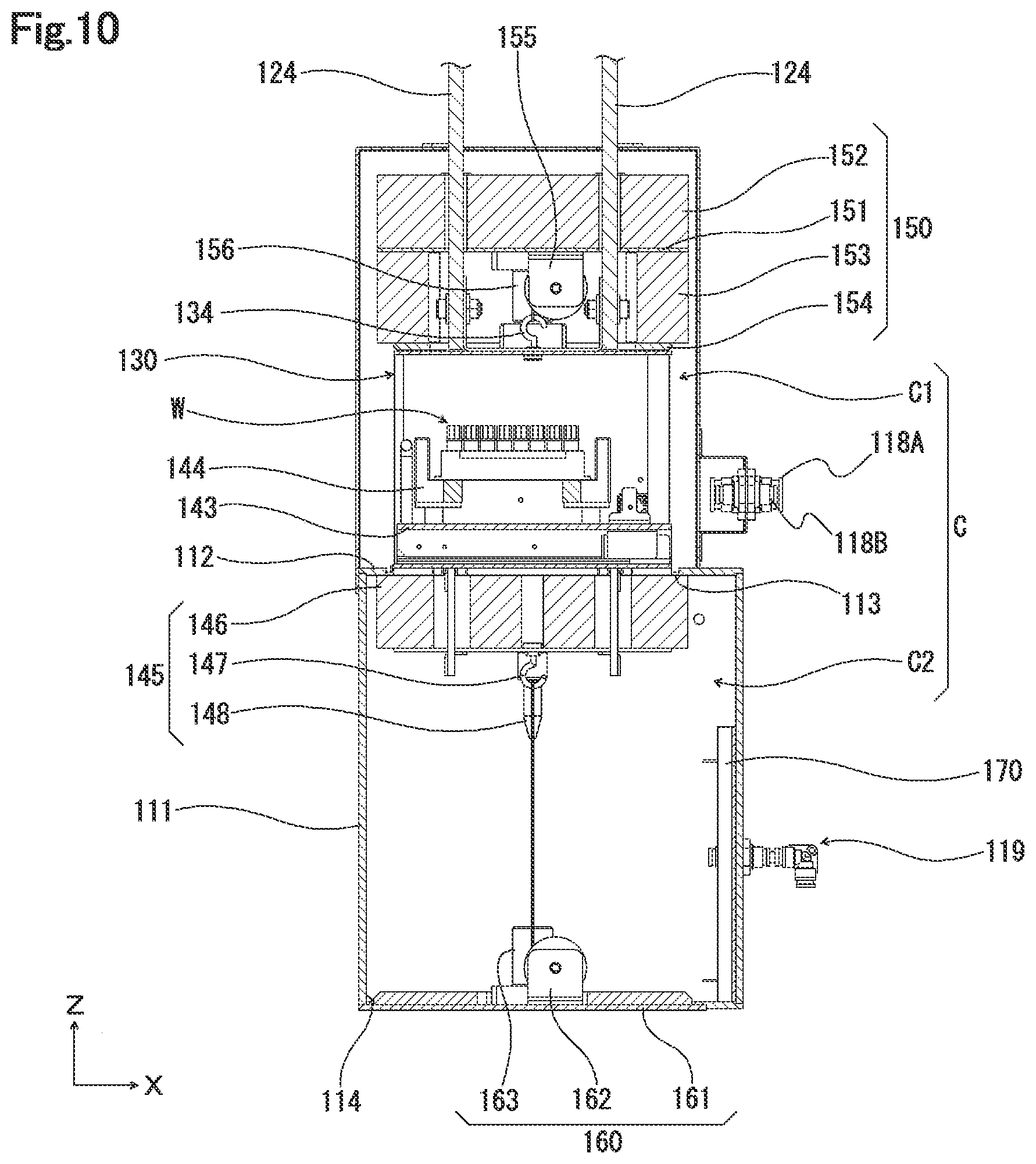 Patent US12345462 Figure 8 – Low-temperature storage system
