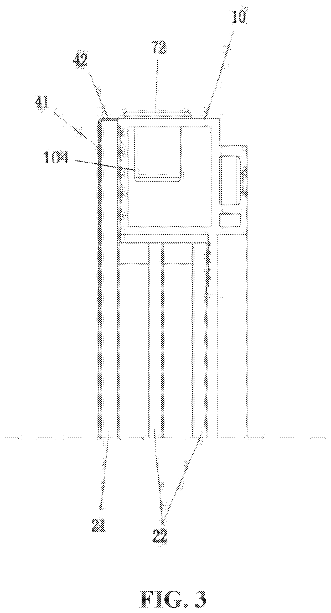 Patent US12345463 Figure 3 – Glass door and wine cooler