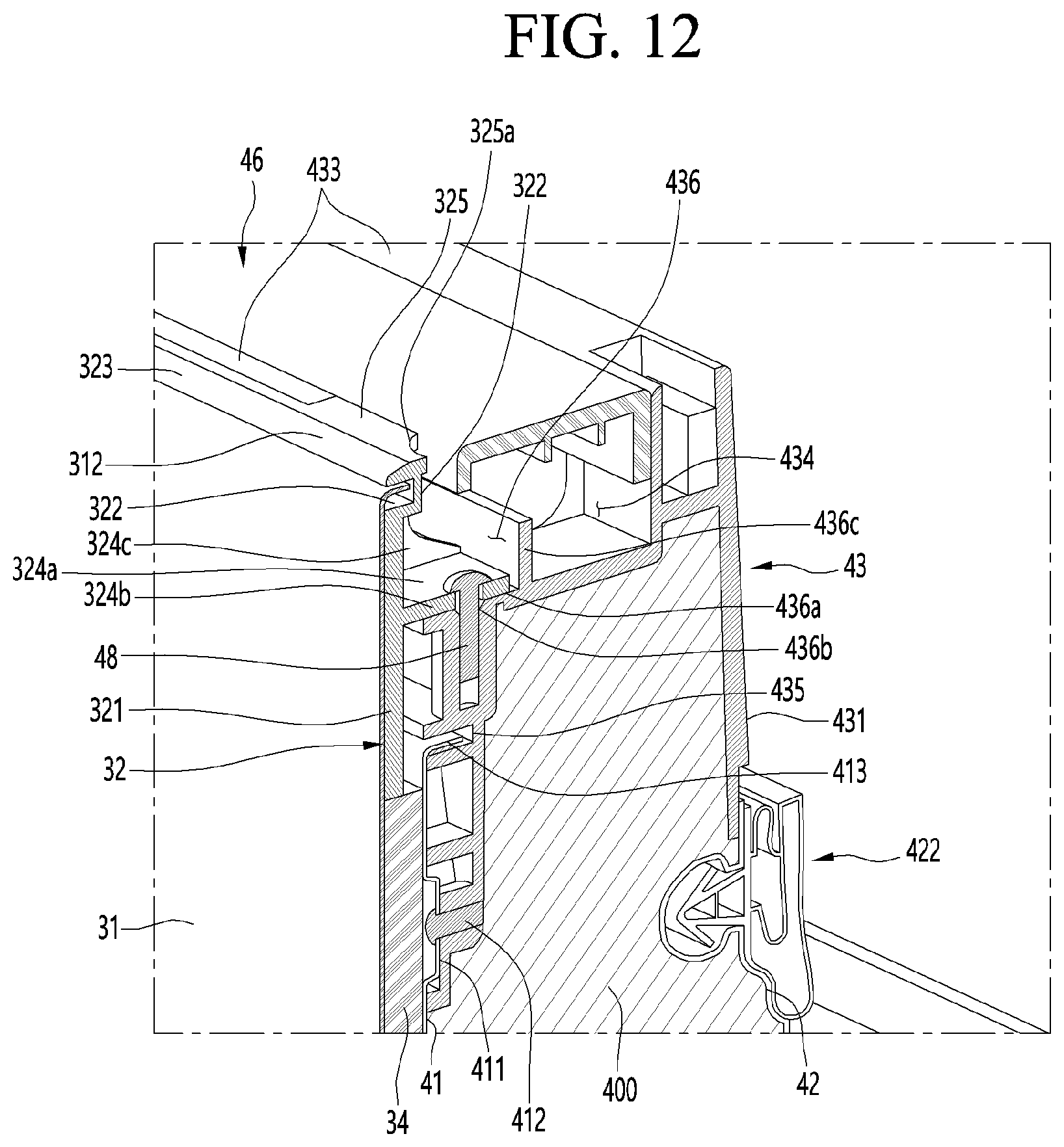 Patent US12345464 Figure 9 – Refrigerator and home appliance