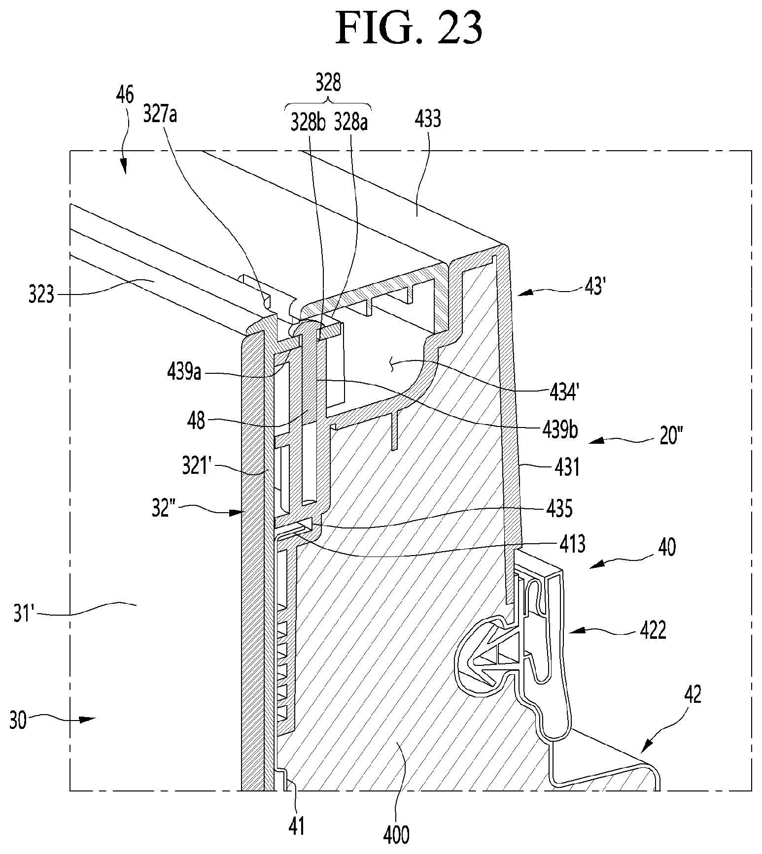 Patent US12345464 Figure 18 – Refrigerator and home appliance