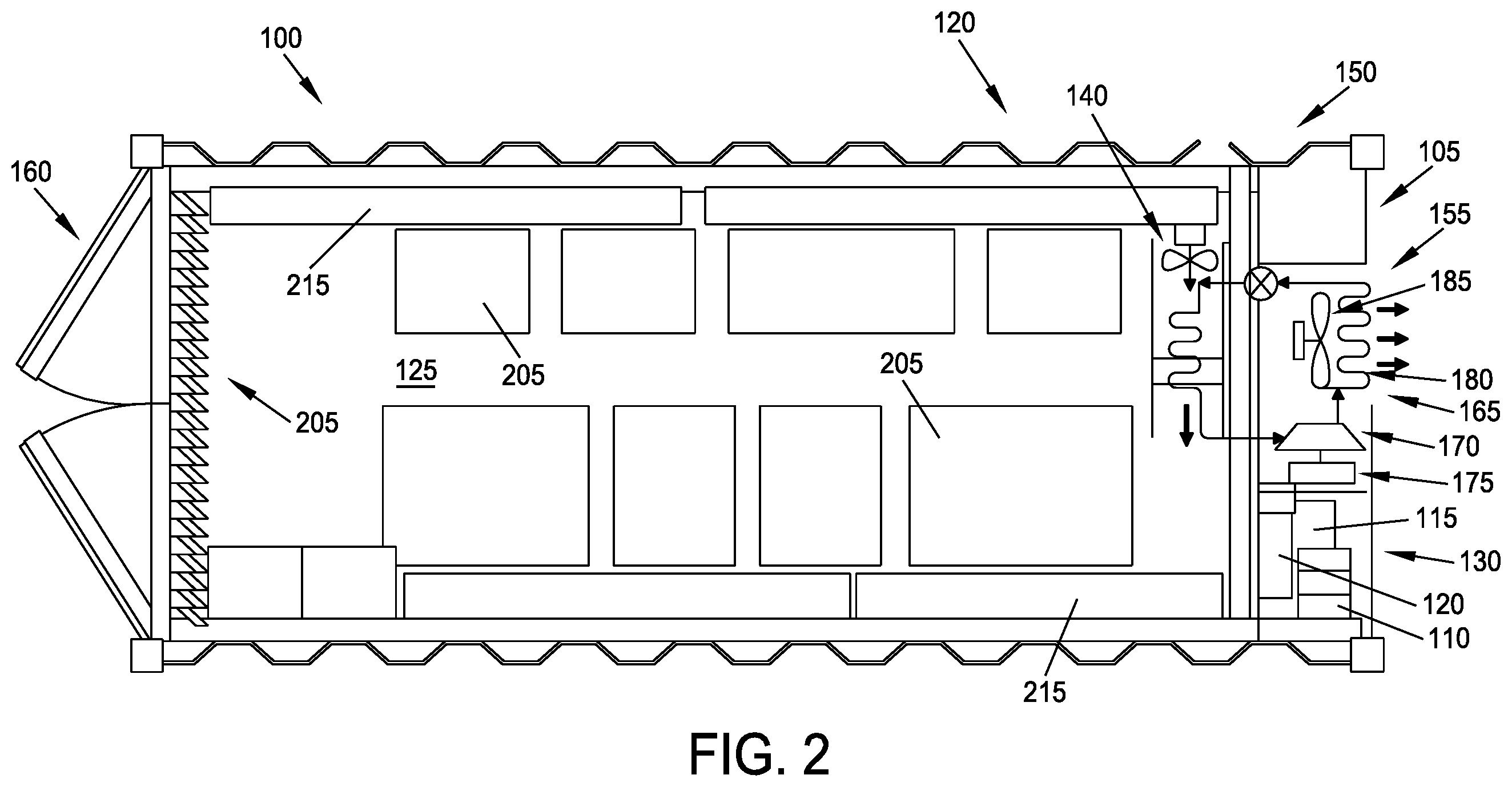 Patent US12345468 Figure 2 – Thermal management for solar-powered off-grid refrigeration