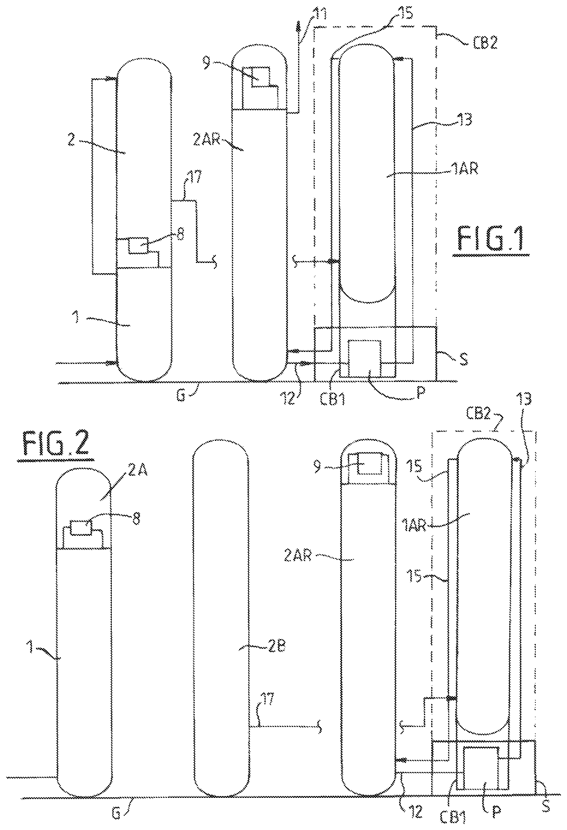 Patent US12345469 Figure 1 – Air separation unit by cryogenic distillation