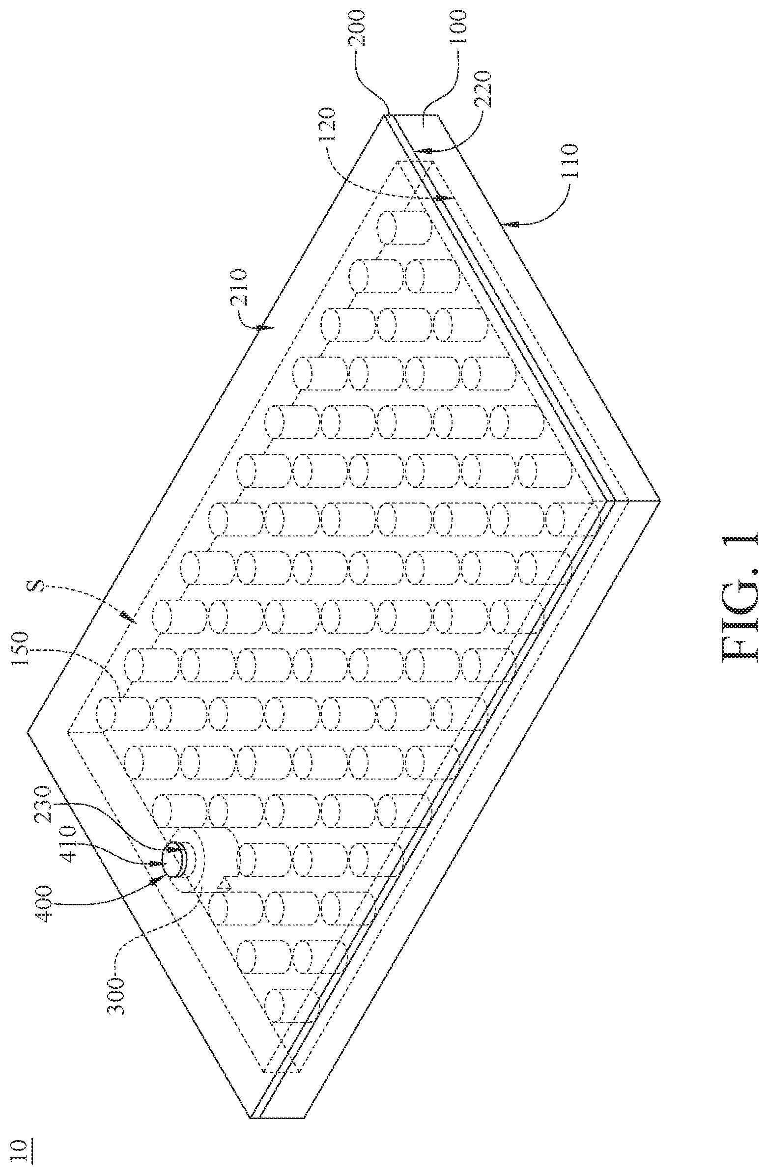 Patent US12345473 Figure 1 – Vapor chamber