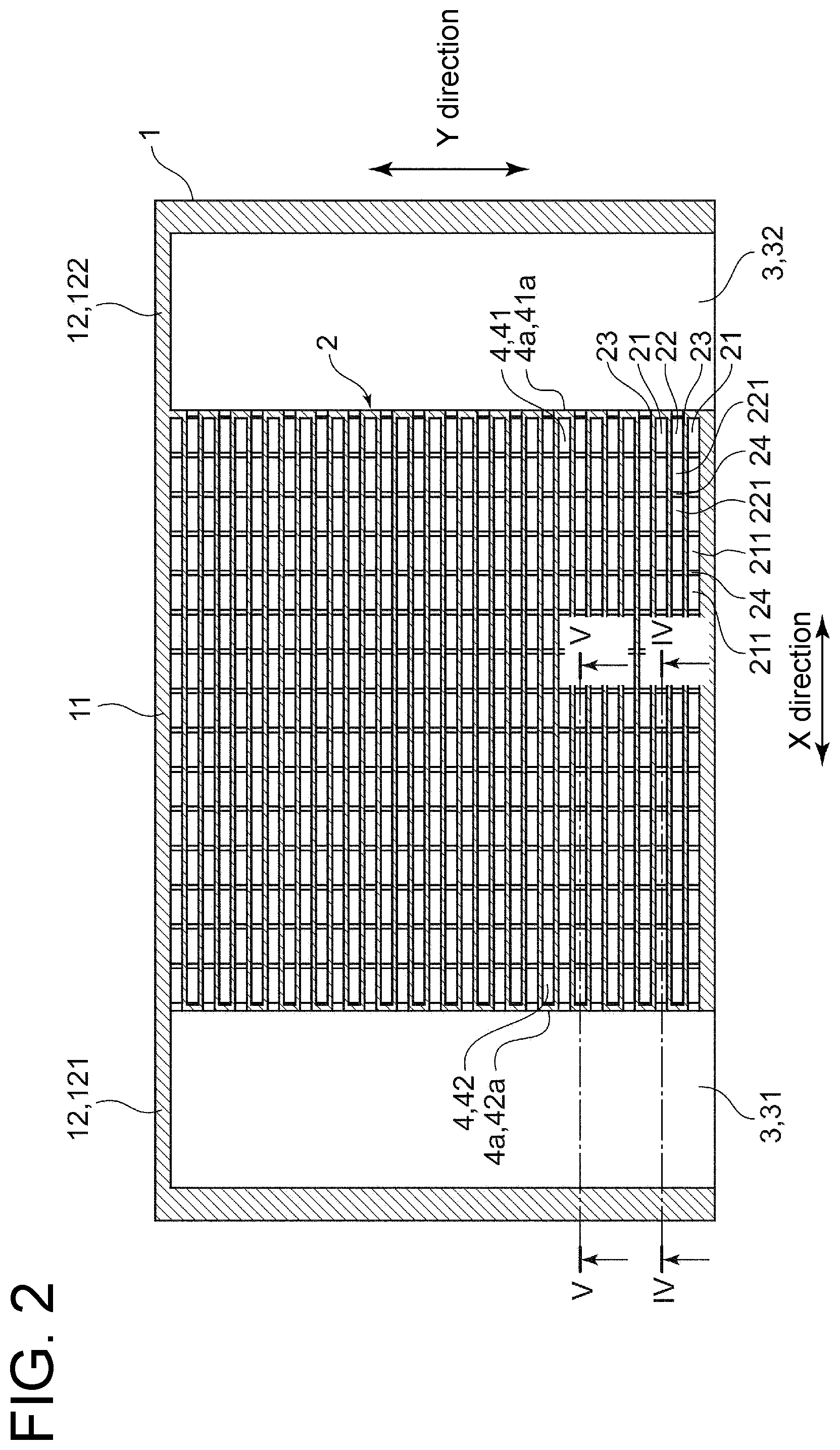 Patent US12345475 Figure 2 – Heat exchanger core, heat exchanger, and method of producing heat exchanger core