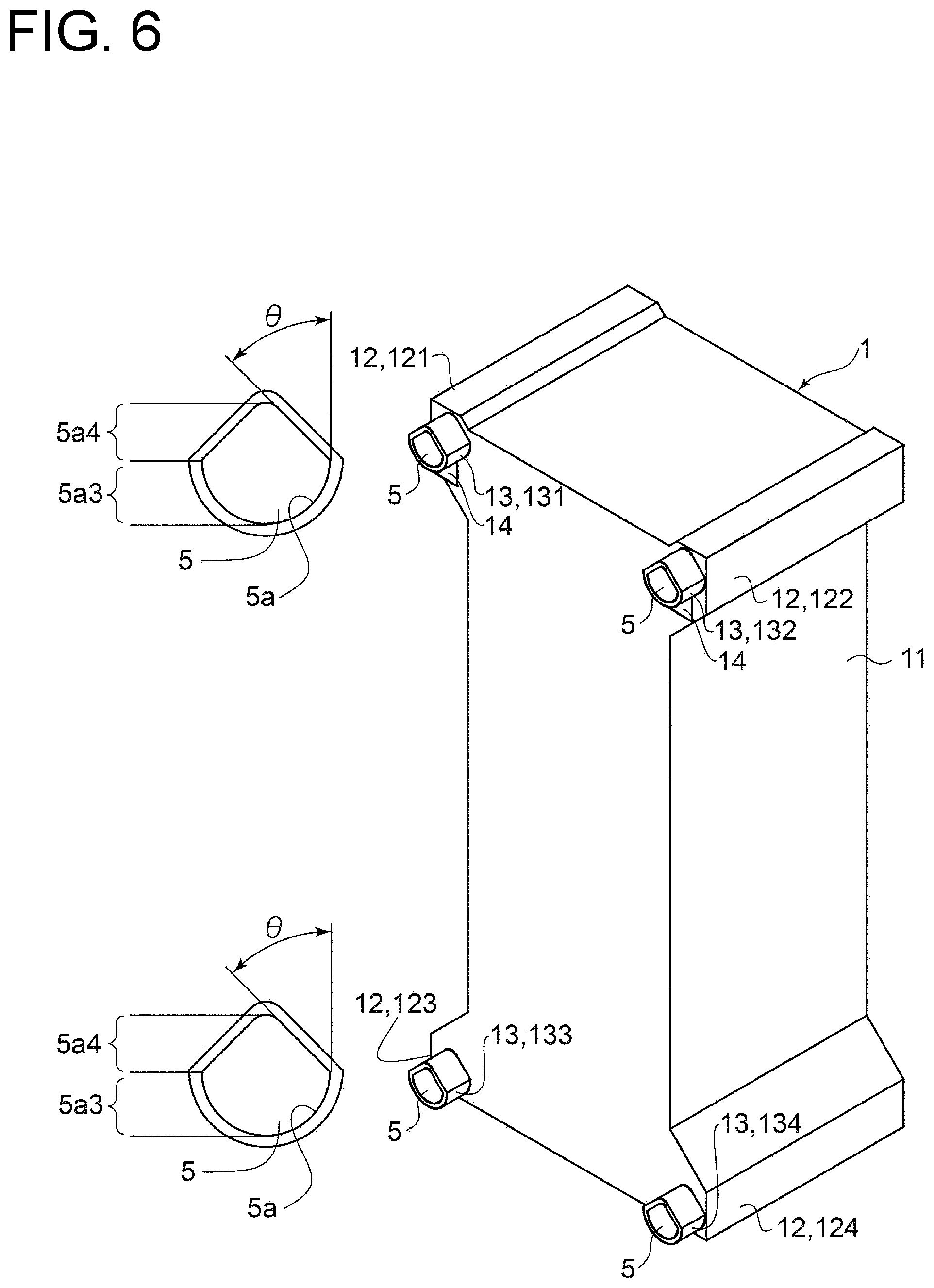 Patent US12345475 Figure 6 – Heat exchanger core, heat exchanger, and method of producing heat exchanger core