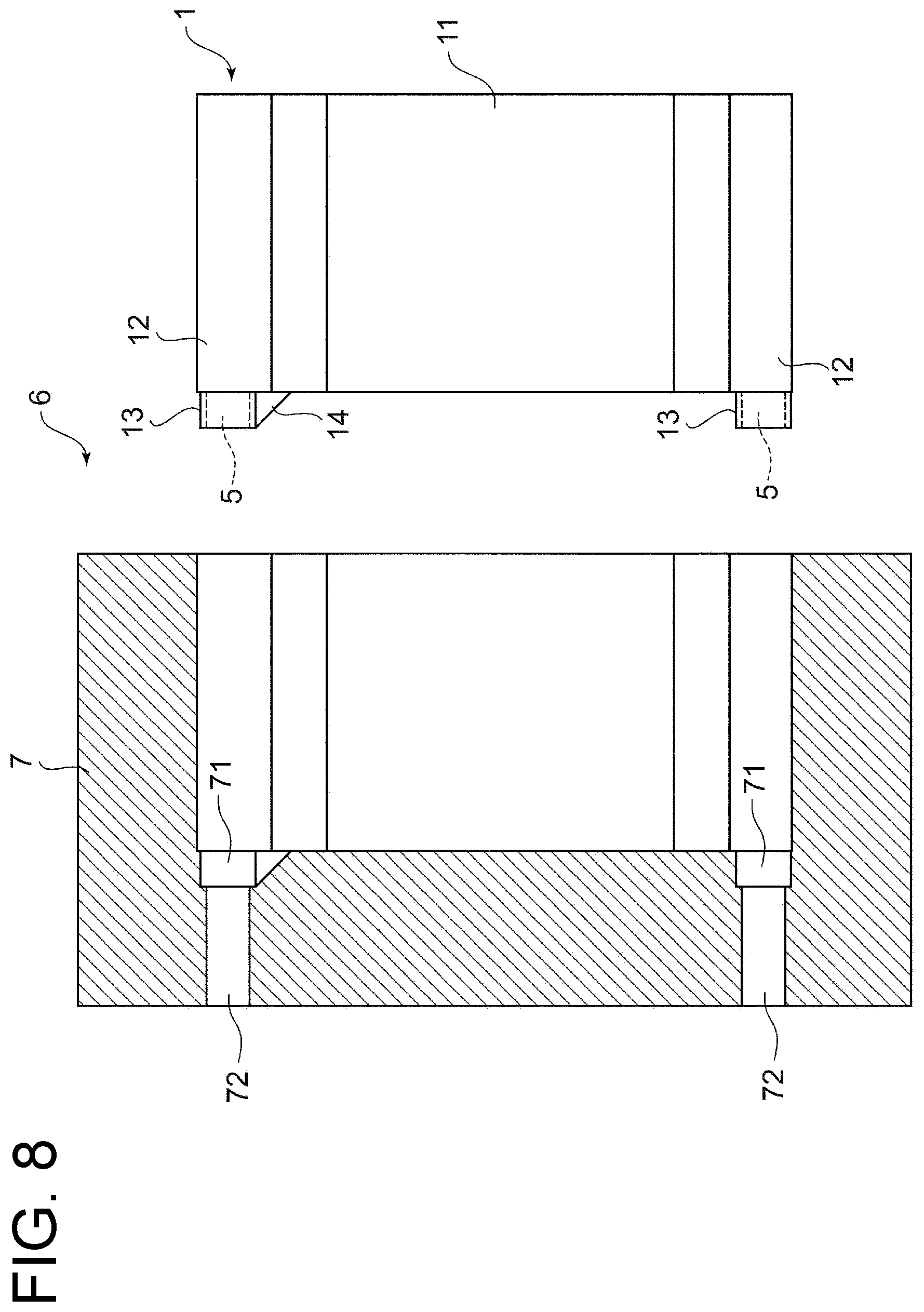 Patent US12345475 Figure 8 – Heat exchanger core, heat exchanger, and method of producing heat exchanger core