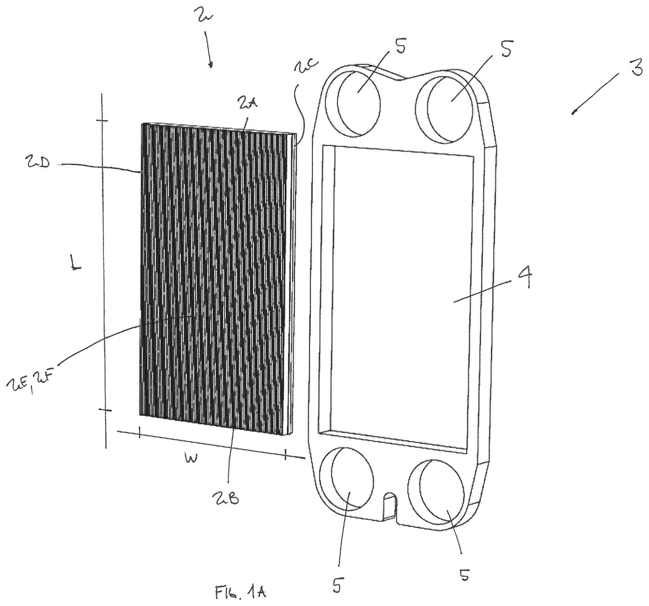 Patent US12345477 Figure 1 – Heat exchanger