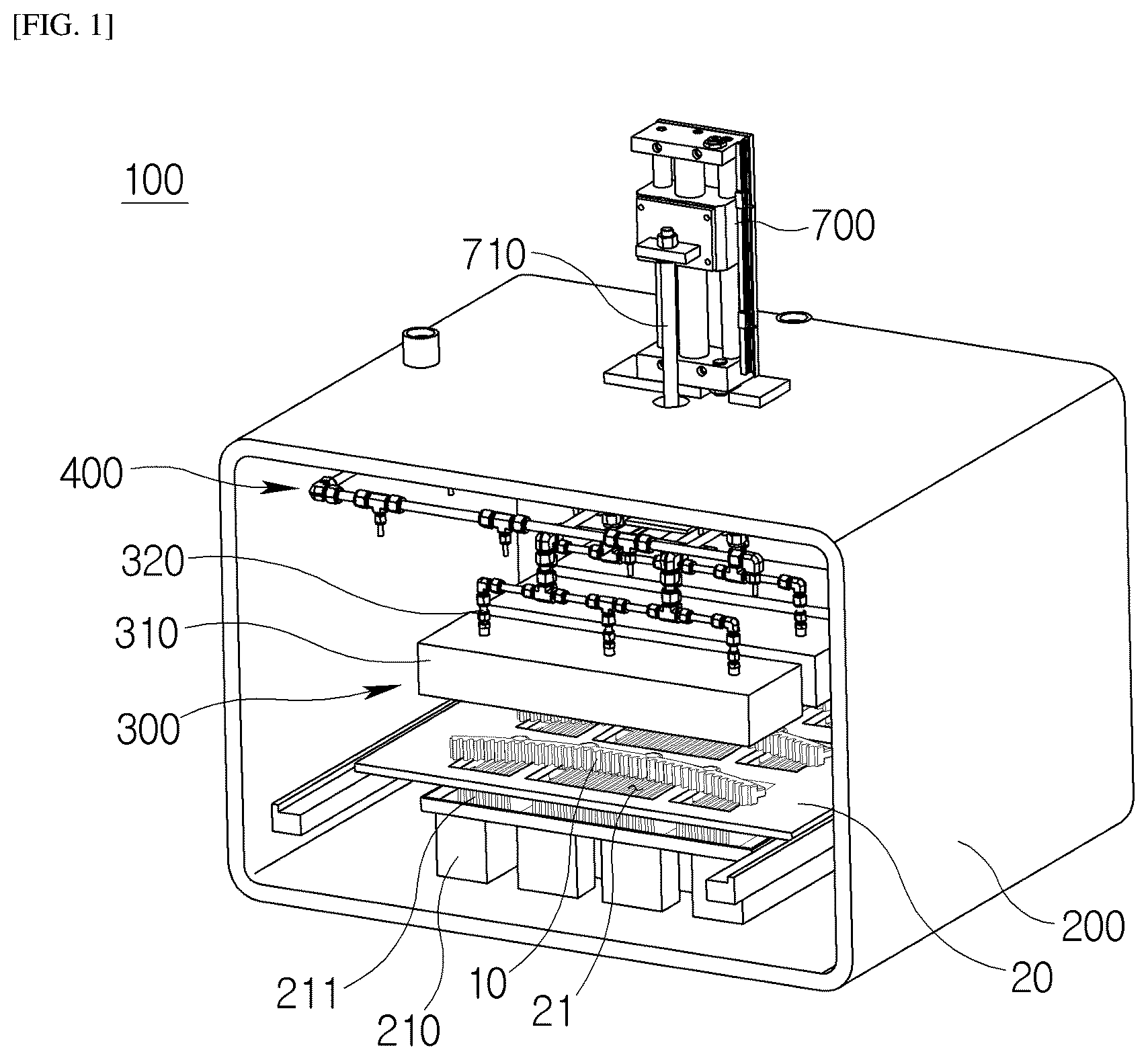 Patent US12345480 Figure 1 – Cooling device for heat treatment