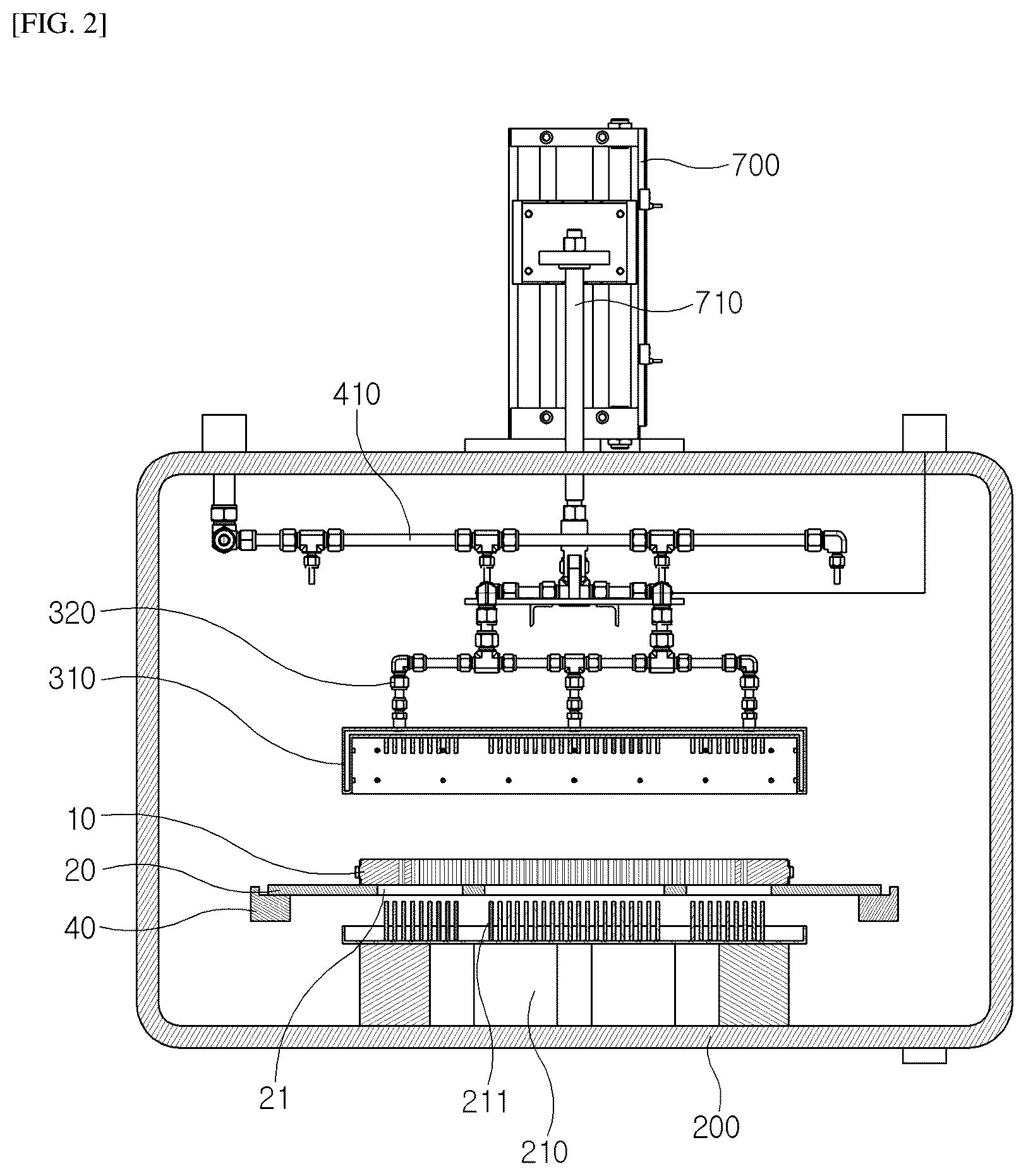 Patent US12345480 Figure 2 – Cooling device for heat treatment