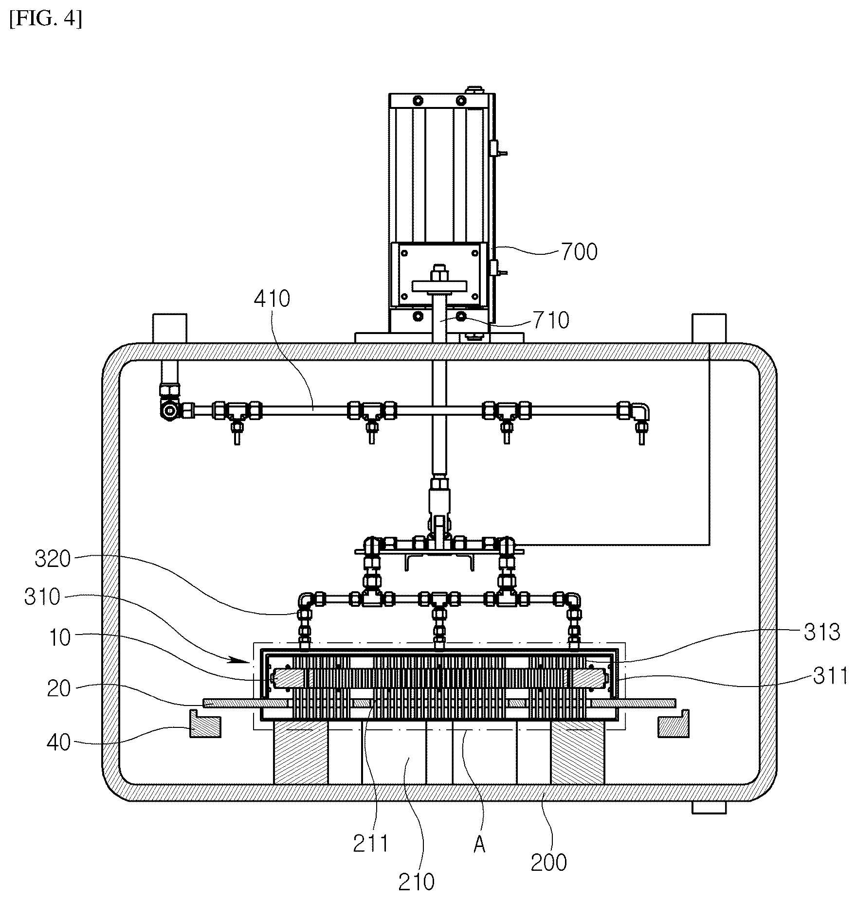 Patent US12345480 Figure 4 – Cooling device for heat treatment