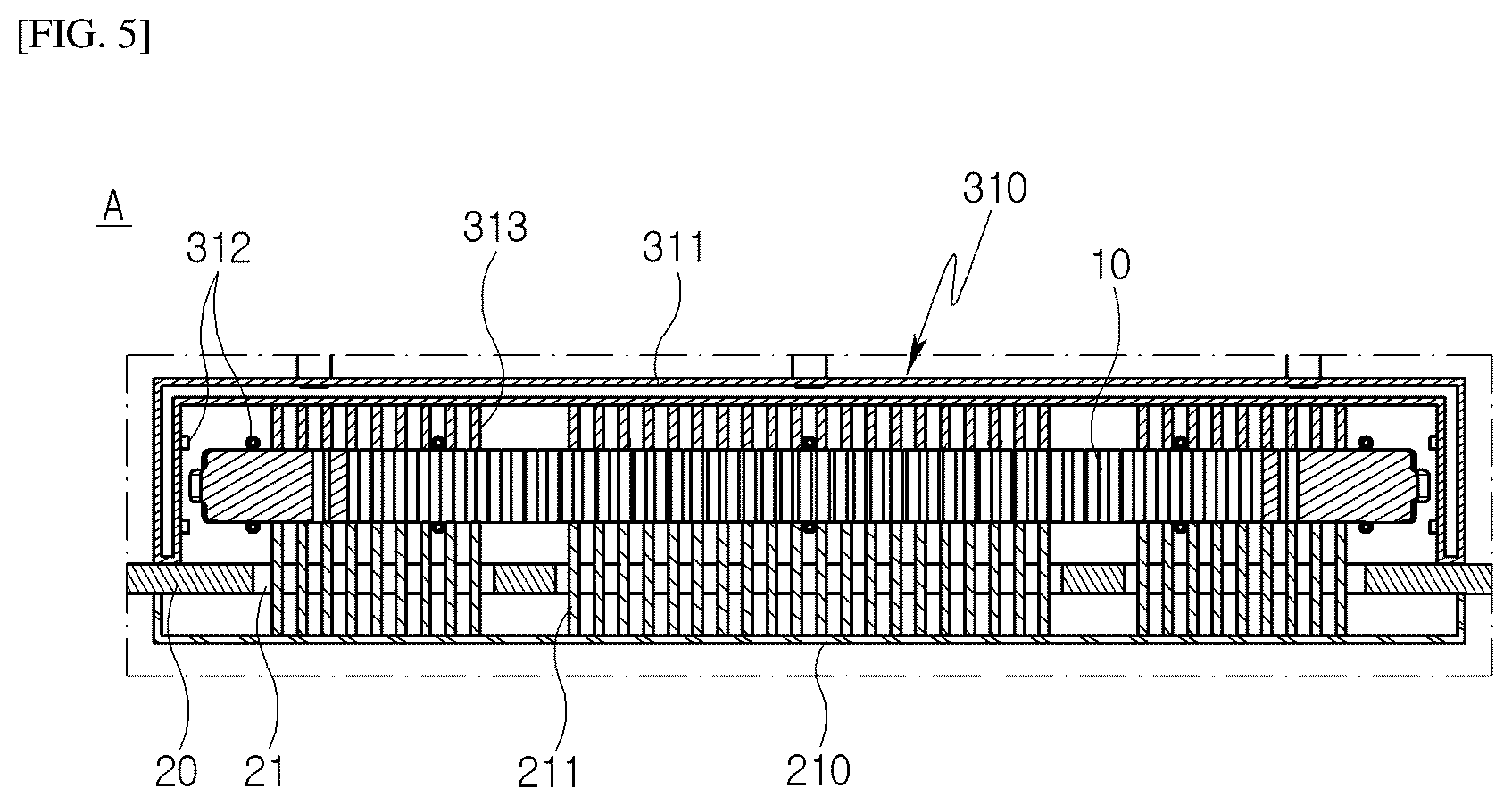Patent US12345480 Figure 5 – Cooling device for heat treatment