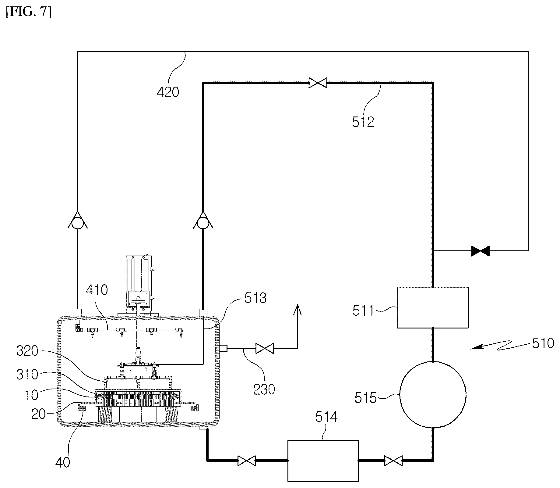 Patent US12345480 Figure 7 – Cooling device for heat treatment