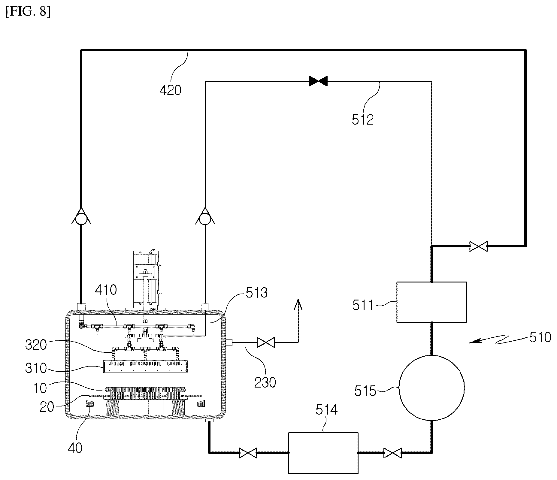 Patent US12345480 Figure 8 – Cooling device for heat treatment