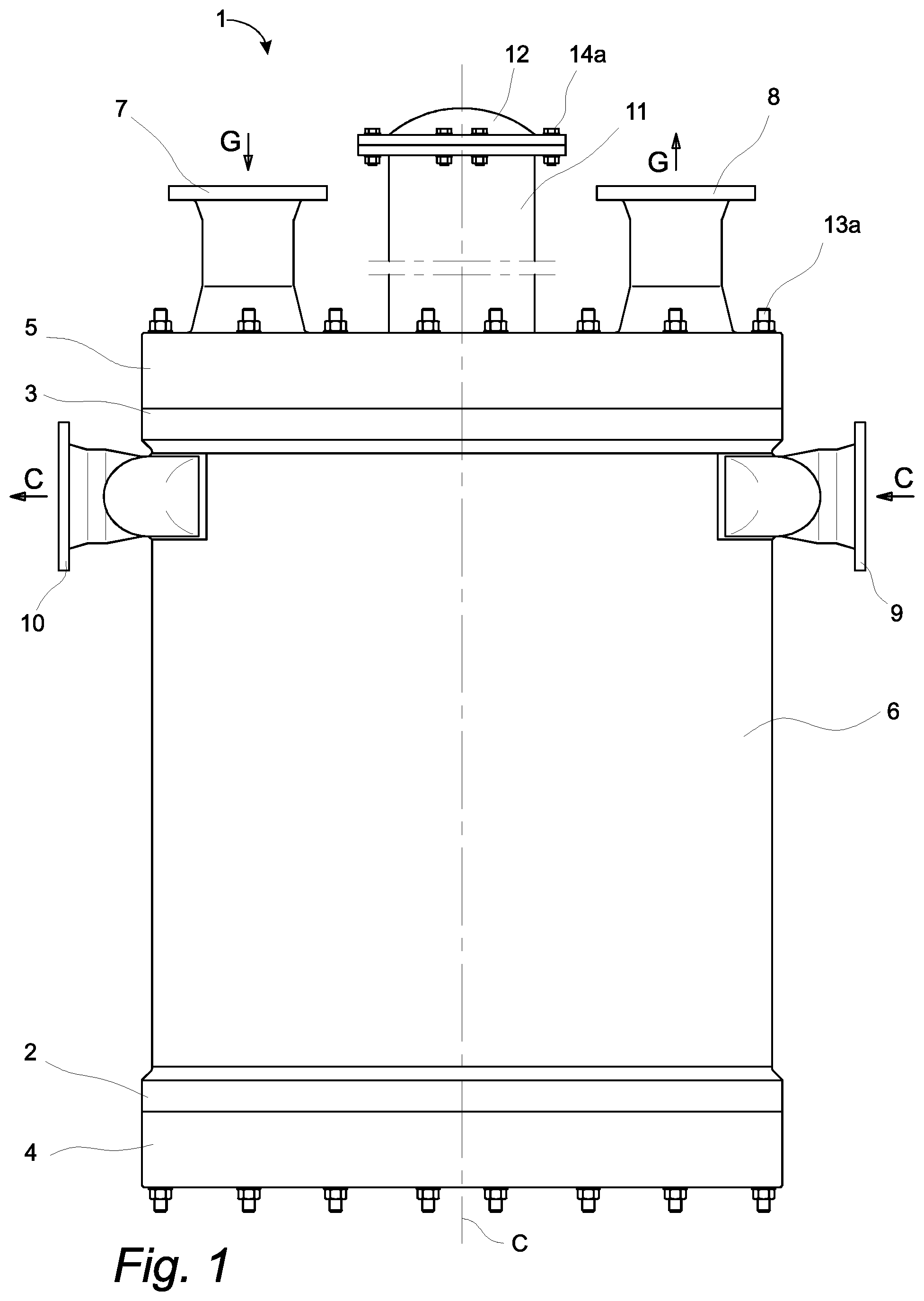 Patent US12345482 Figure 1 – Tube heat exchanger