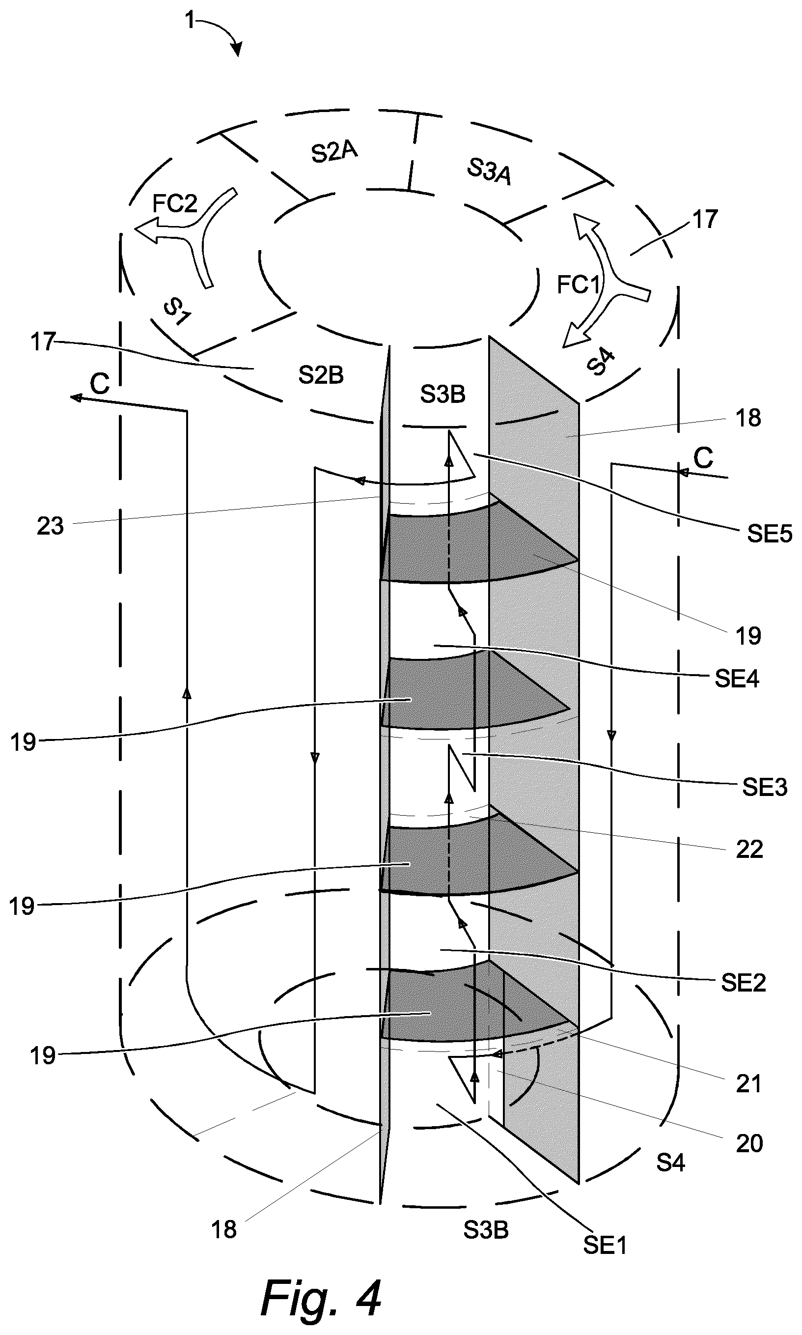 Patent US12345482 Figure 4 – Tube heat exchanger
