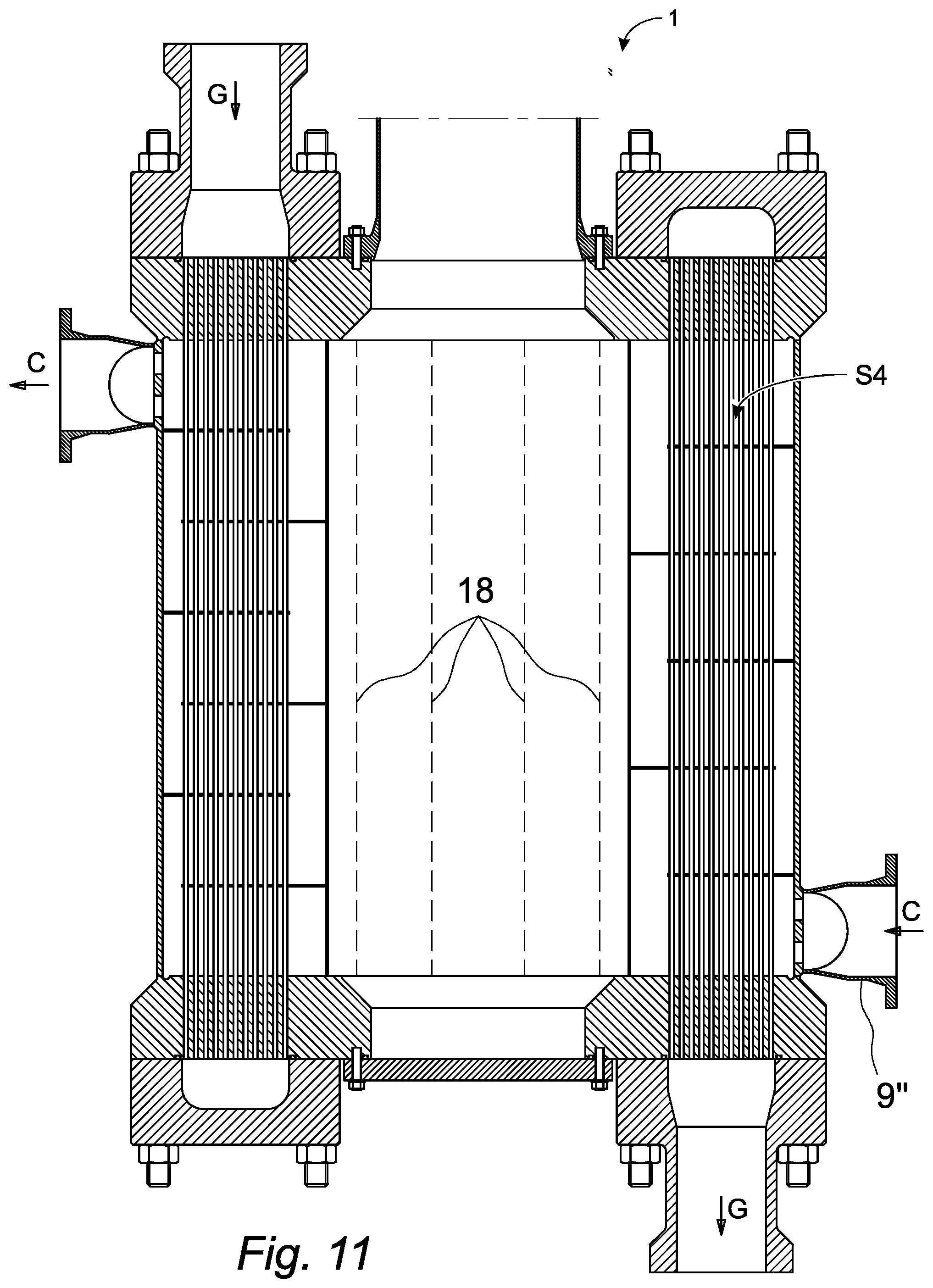 Patent US12345482 Figure 10 – Tube heat exchanger