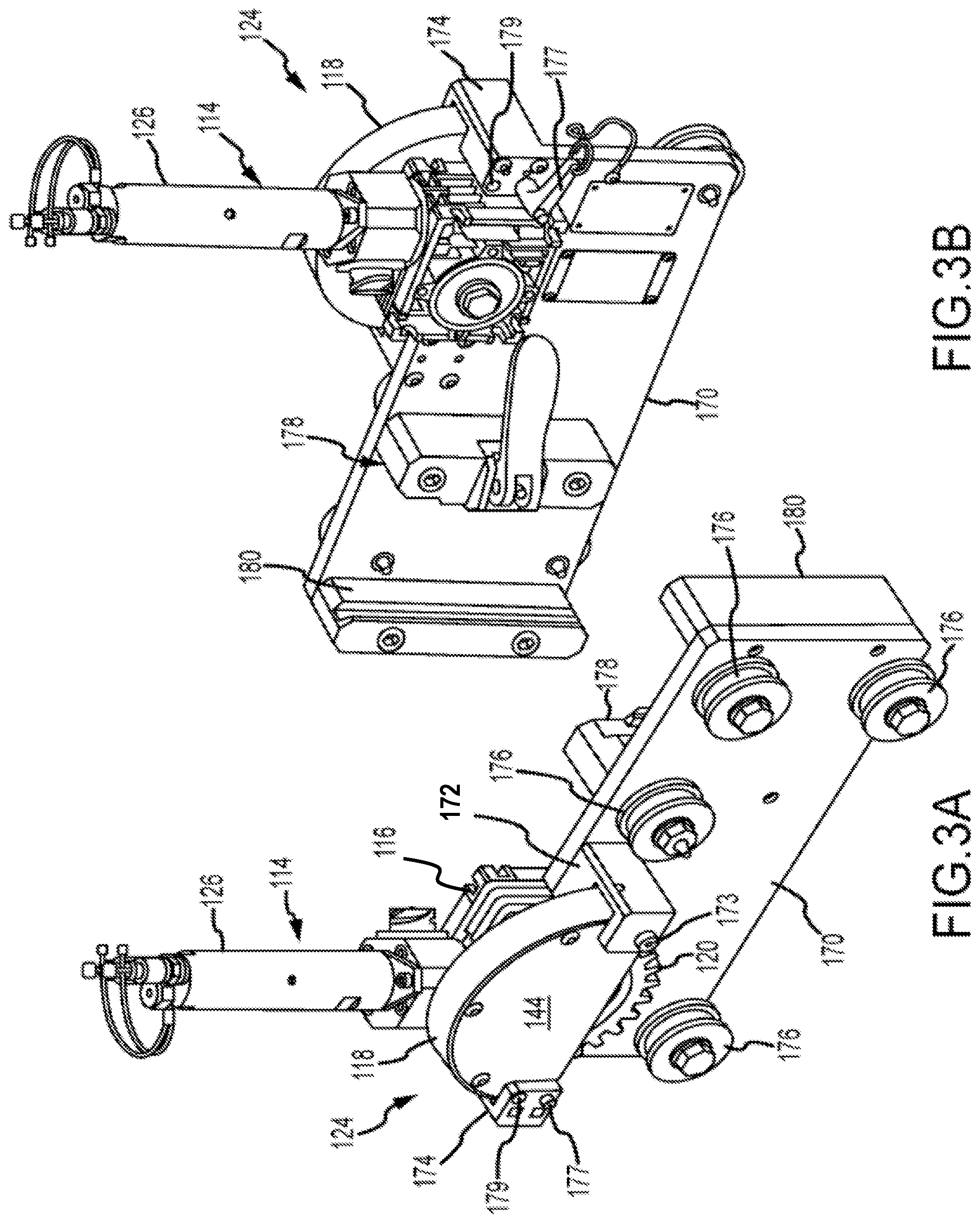 Patent US12345483 Figure 3 – Flexible tube cleaning lance positioner frame apparatus