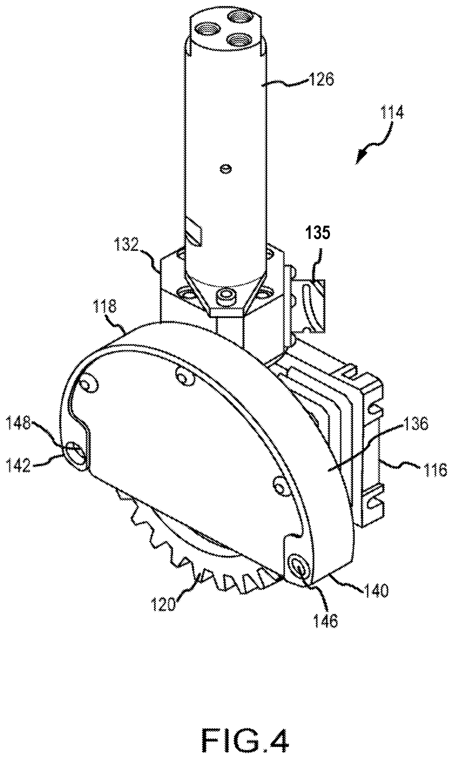 Patent US12345483 Figure 4 – Flexible tube cleaning lance positioner frame apparatus