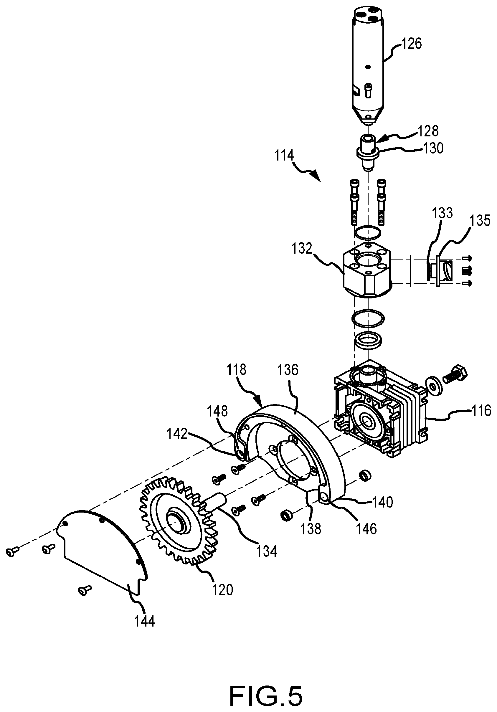 Patent US12345483 Figure 5 – Flexible tube cleaning lance positioner frame apparatus