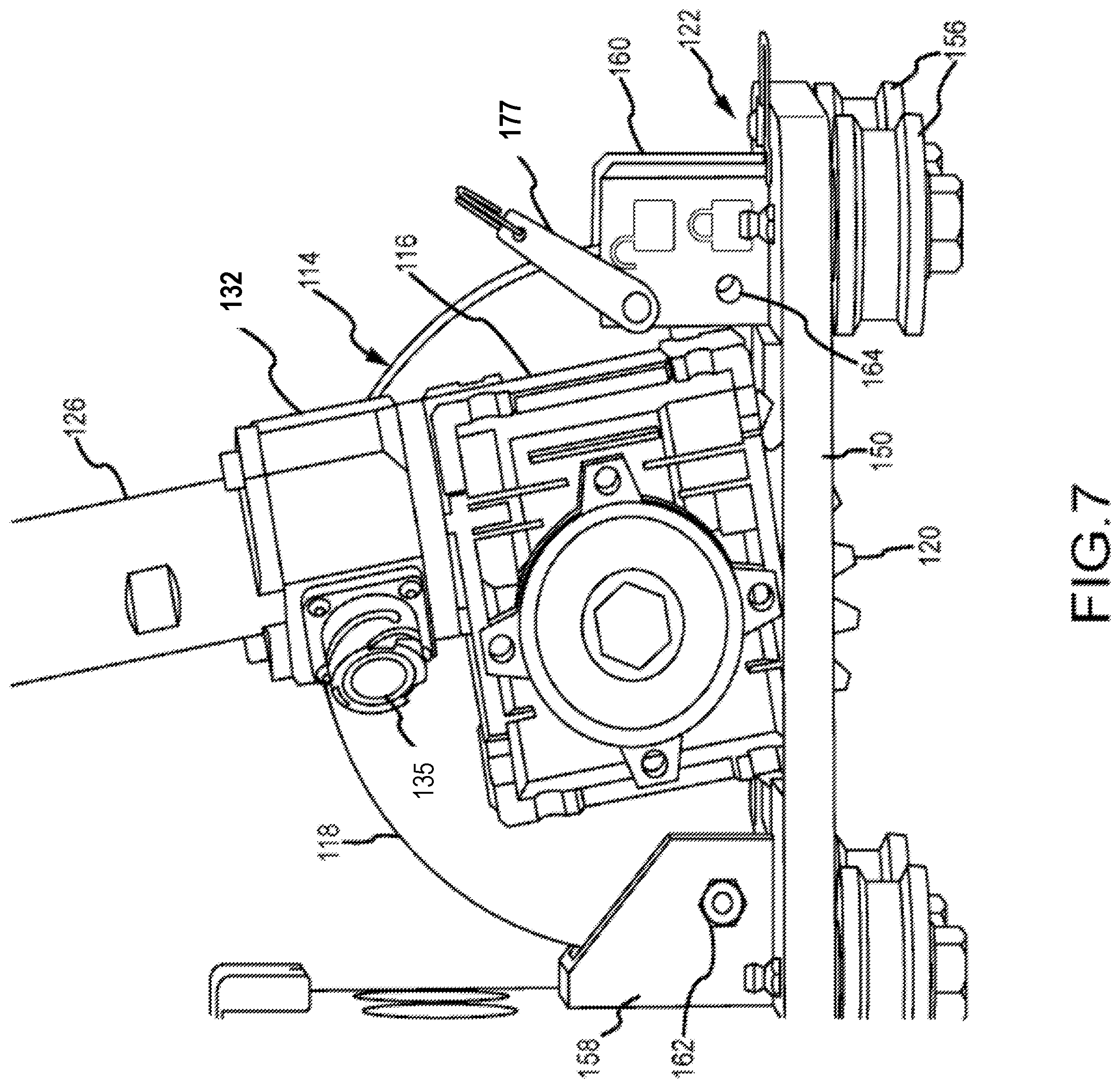 Patent US12345483 Figure 7 – Flexible tube cleaning lance positioner frame apparatus