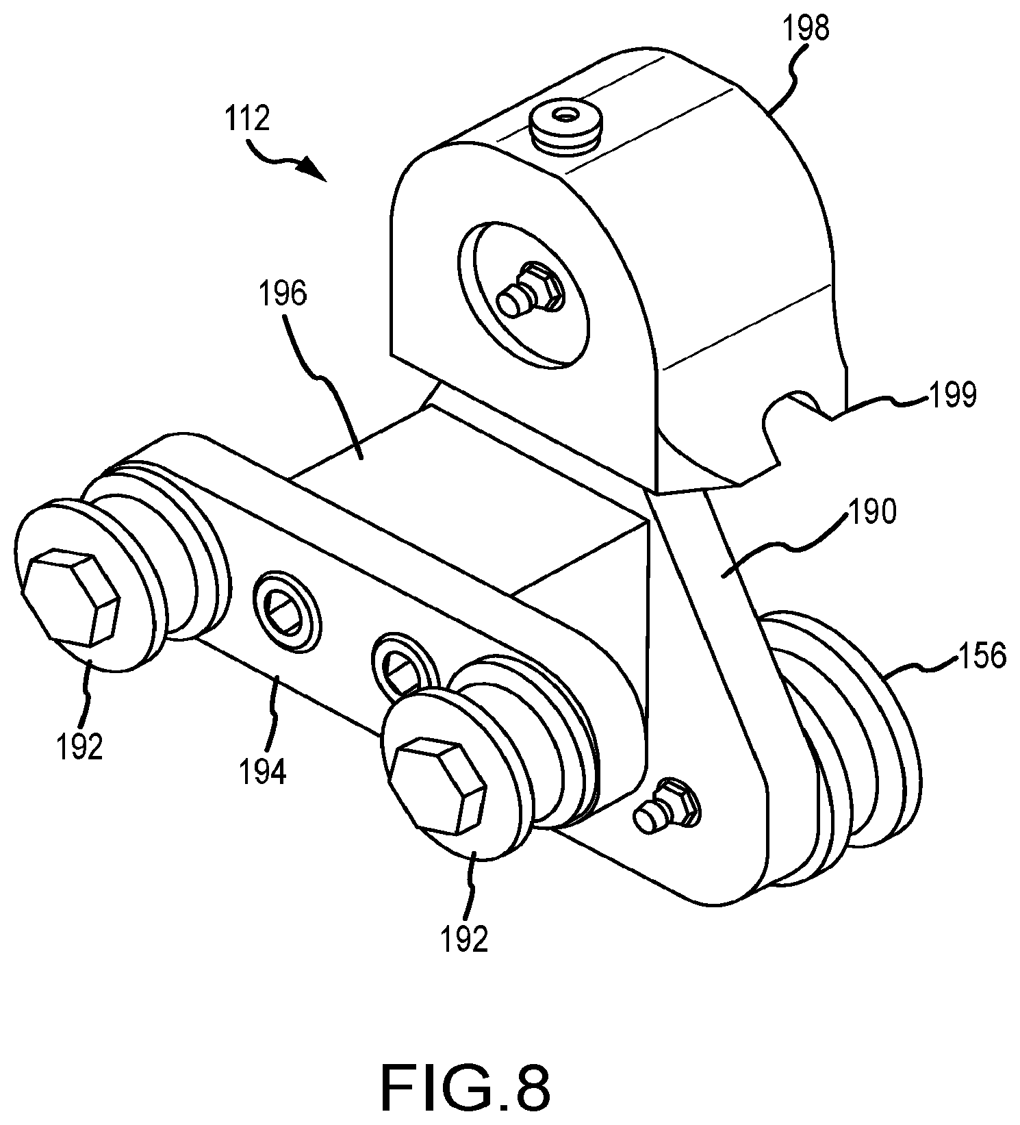 Patent US12345483 Figure 8 – Flexible tube cleaning lance positioner frame apparatus