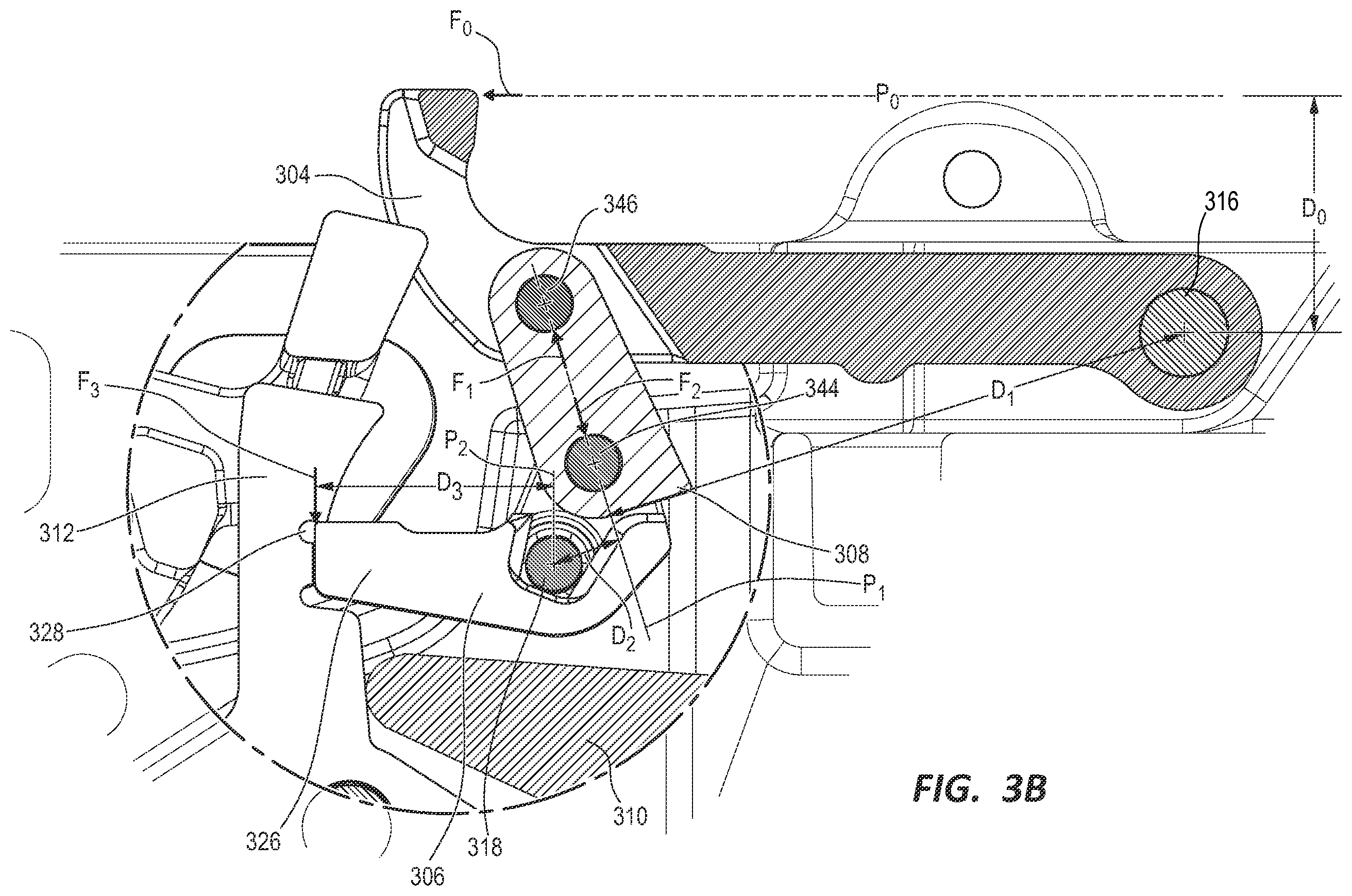 Patent US12345489 Figure 4 – Trigger mechanism for a firearm