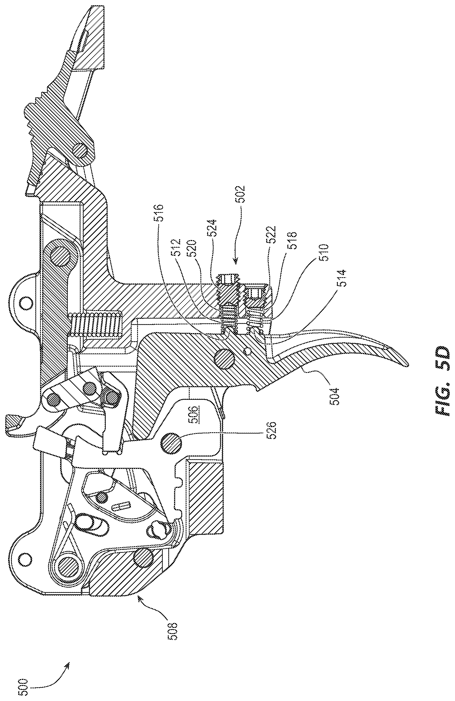 Patent US12345489 Figure 10 – Trigger mechanism for a firearm