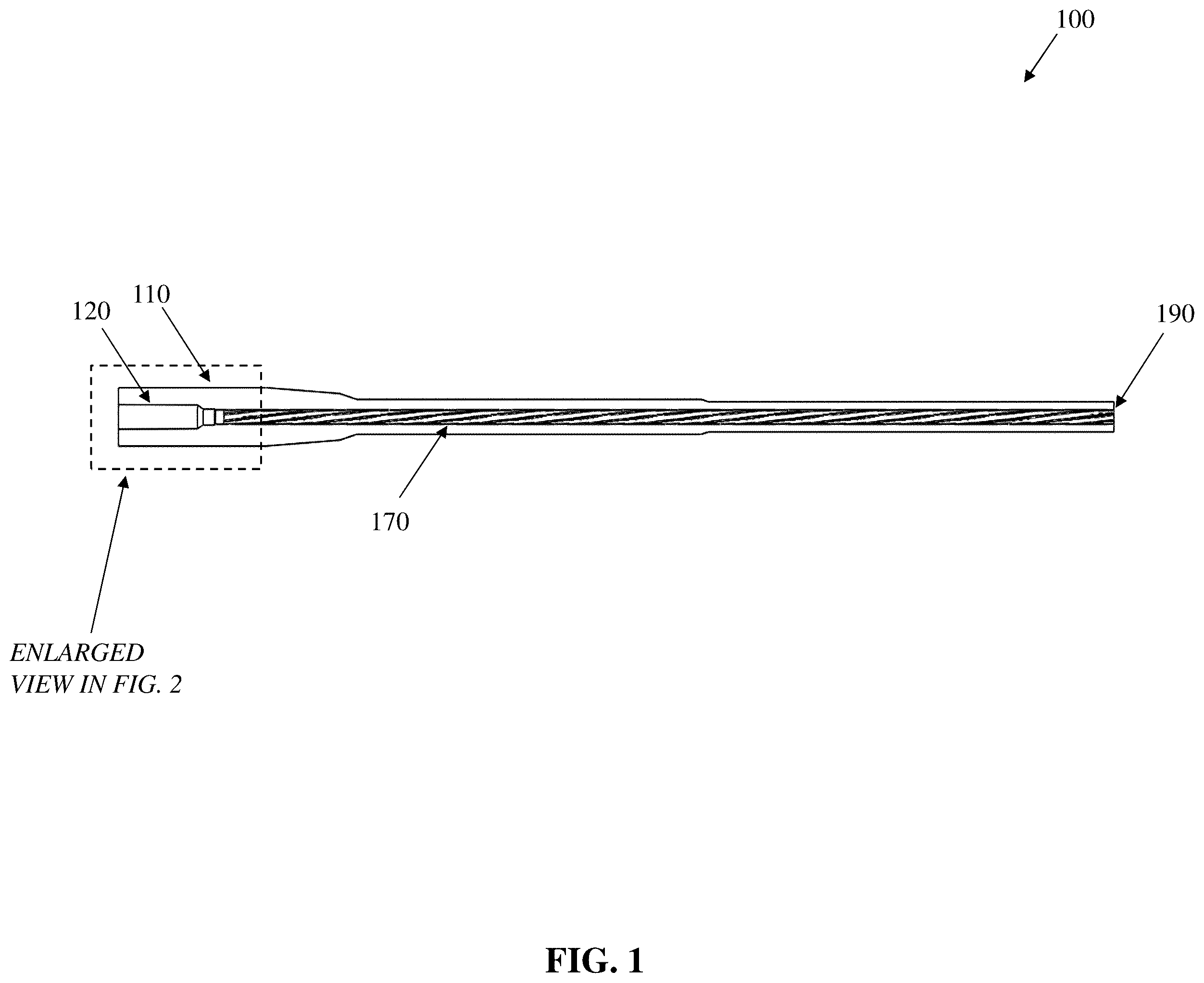 Patent US12345490 Figure 1 – Extended life composite matrix-wrapped lightweight firearm barrel