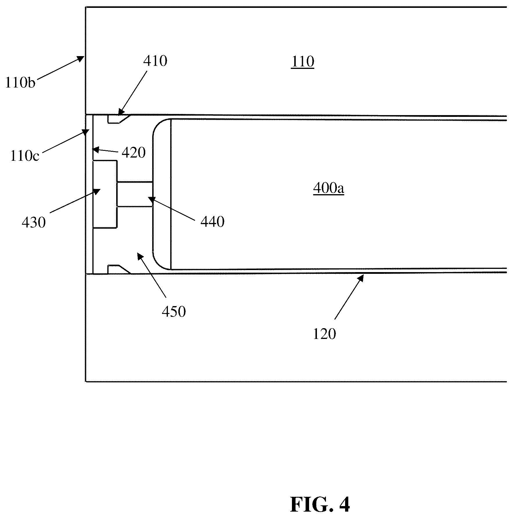 Patent US12345490 Figure 4 – Extended life composite matrix-wrapped lightweight firearm barrel