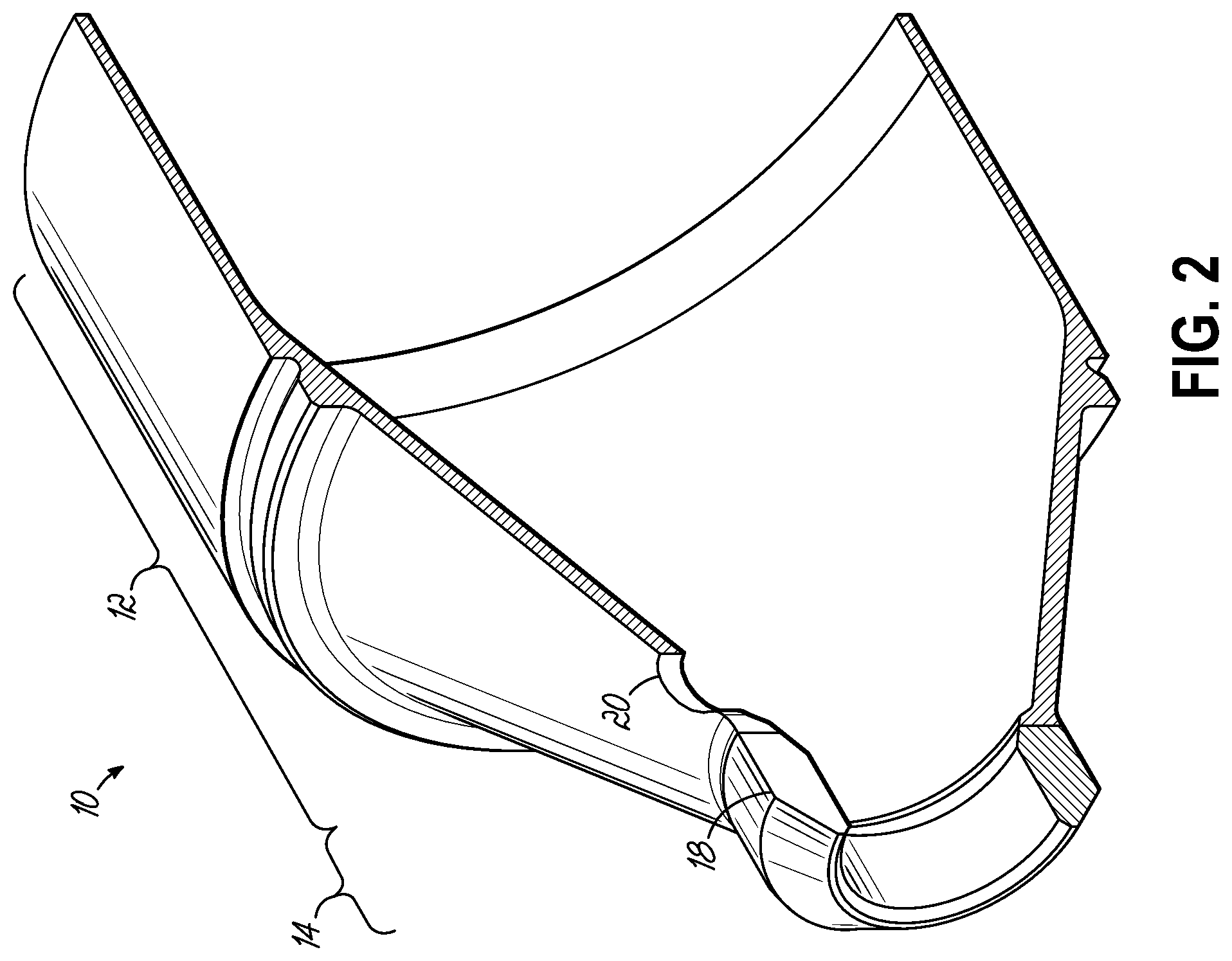 Patent US12345492 Figure 2 – Hybrid heterogeneous material baffle for firearm noise suppressor