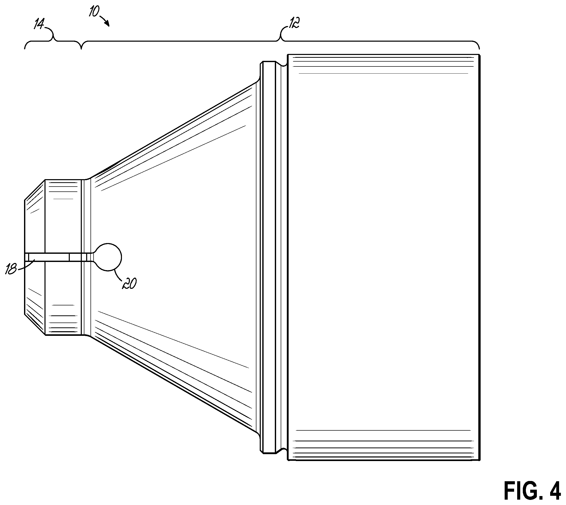 Patent US12345492 Figure 4 – Hybrid heterogeneous material baffle for firearm noise suppressor