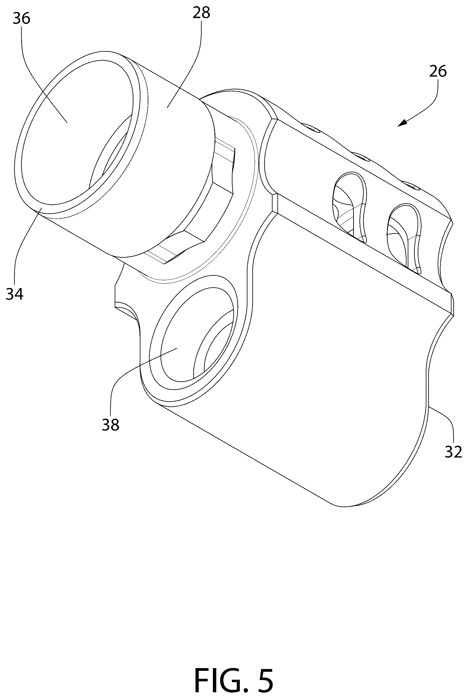 Patent US12345493 Figure 5 – Tool-less takedown bushing/compensator device for pistol