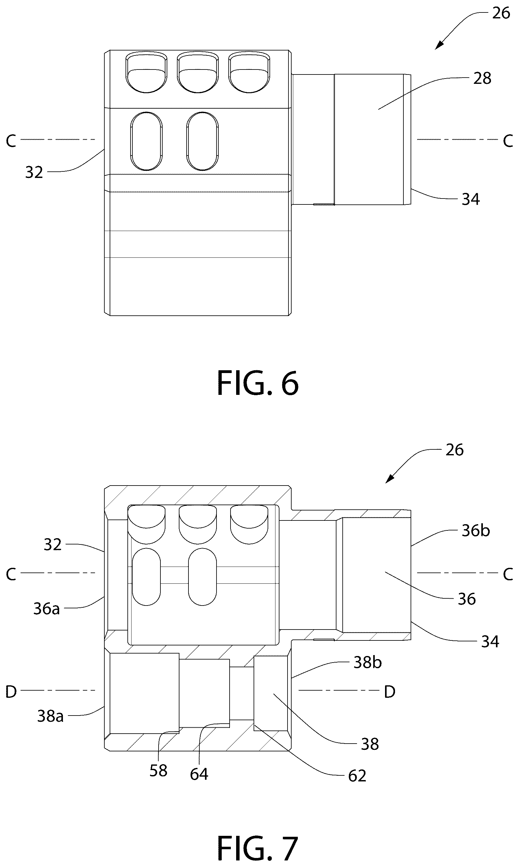 Patent US12345493 Figure 6 – Tool-less takedown bushing/compensator device for pistol