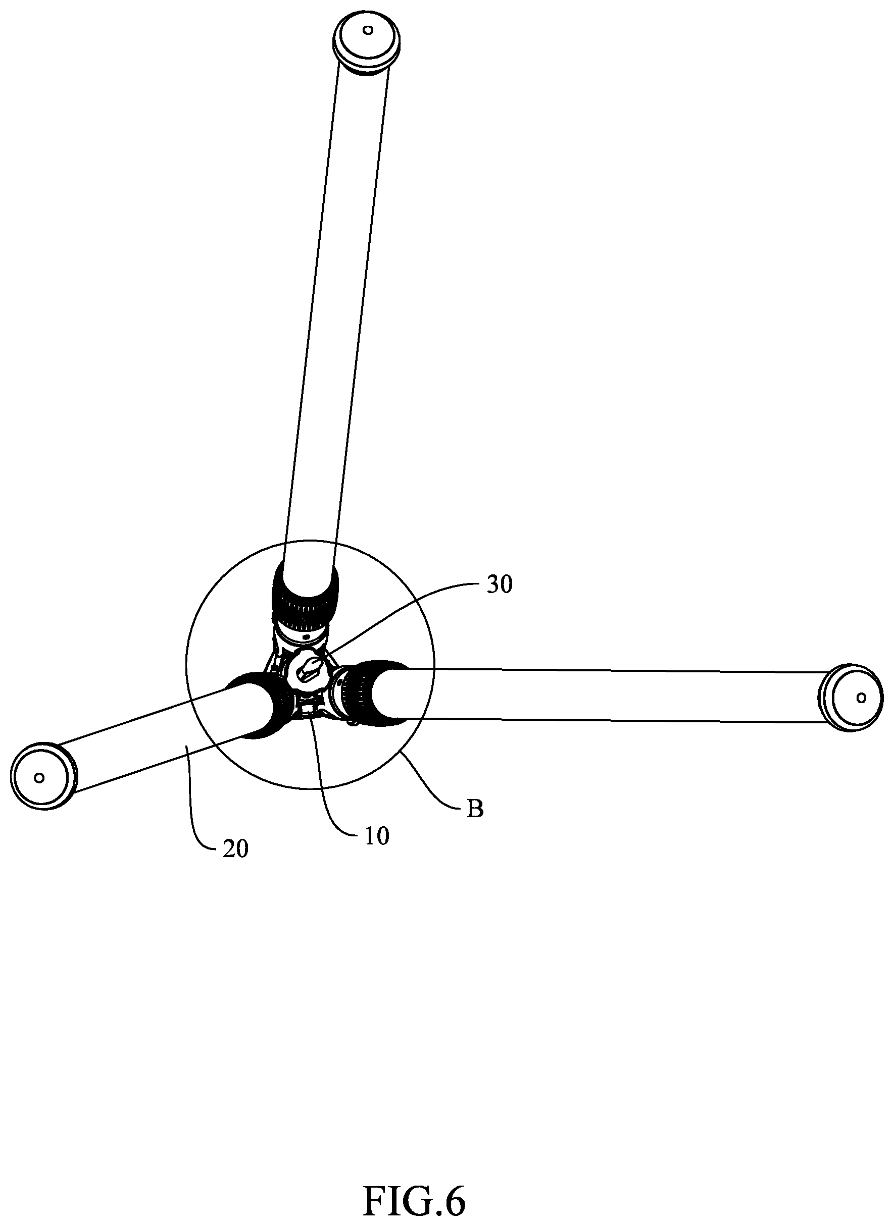 Patent US12345494 Figure 6 – Tripod for rifle hunting