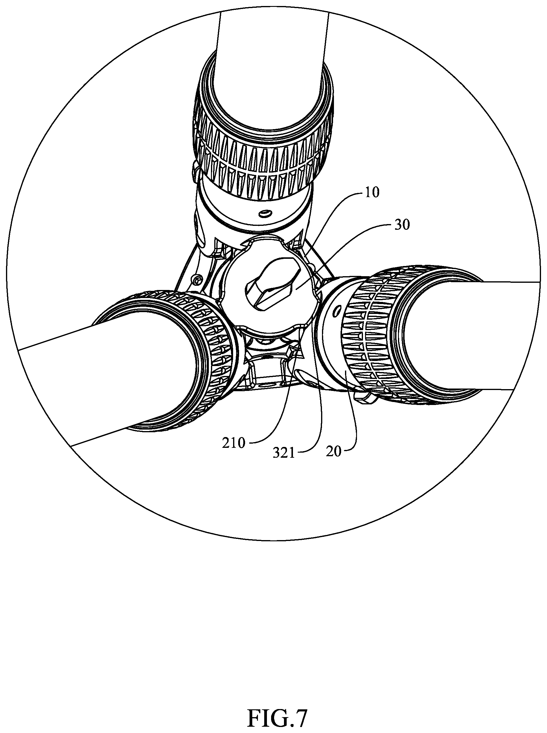Patent US12345494 Figure 7 – Tripod for rifle hunting