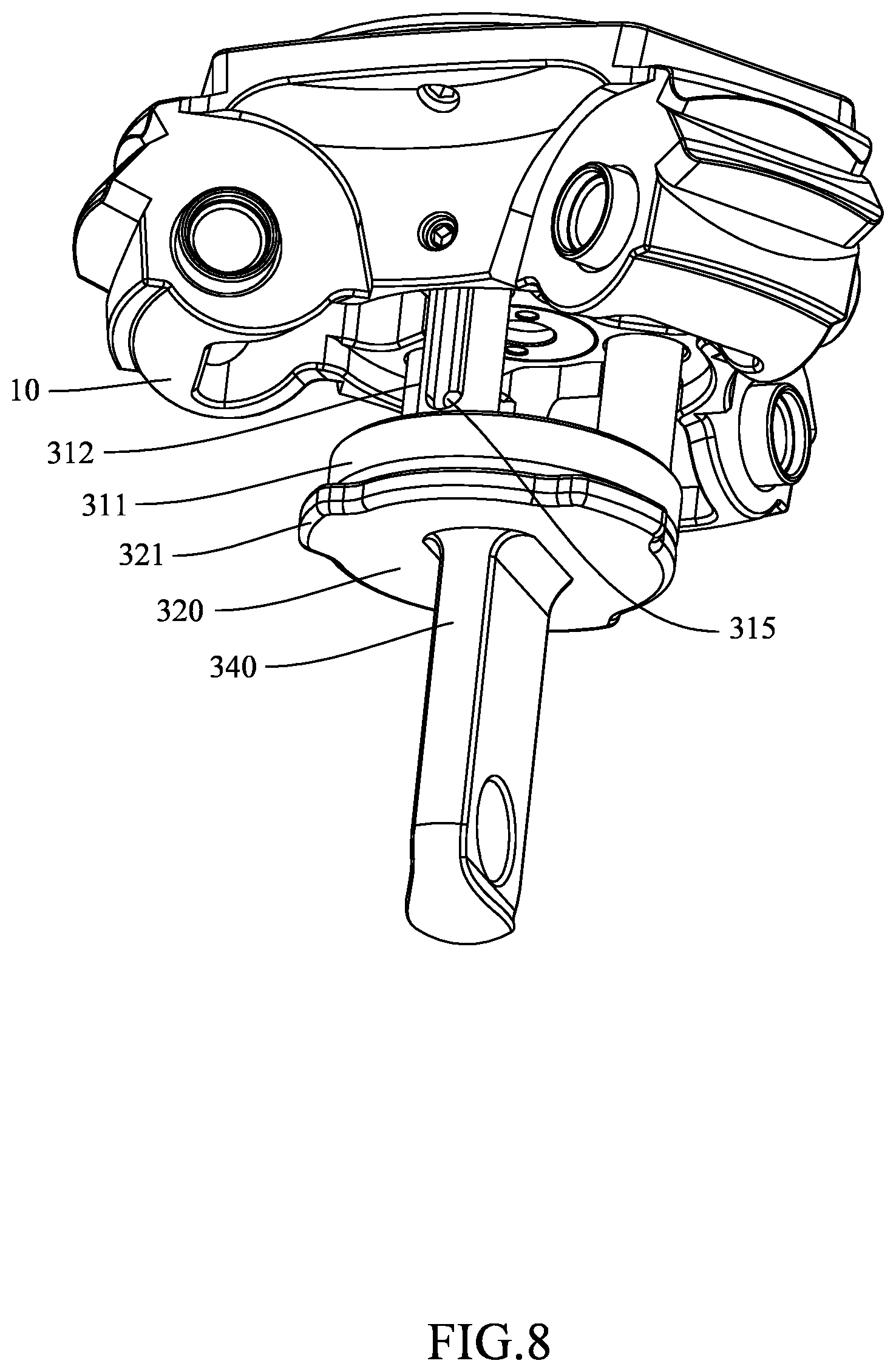 Patent US12345494 Figure 8 – Tripod for rifle hunting