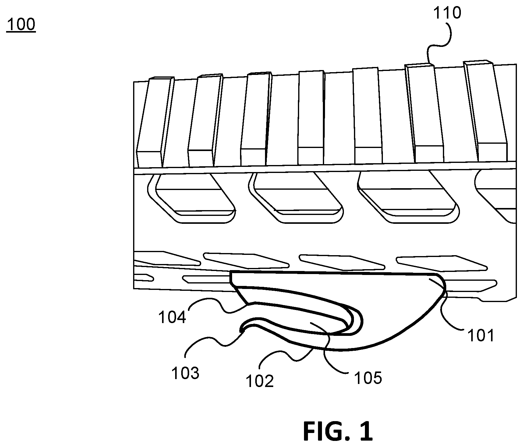 Patent US12345496 Figure 1 – Flash bang grenade hook and method of use