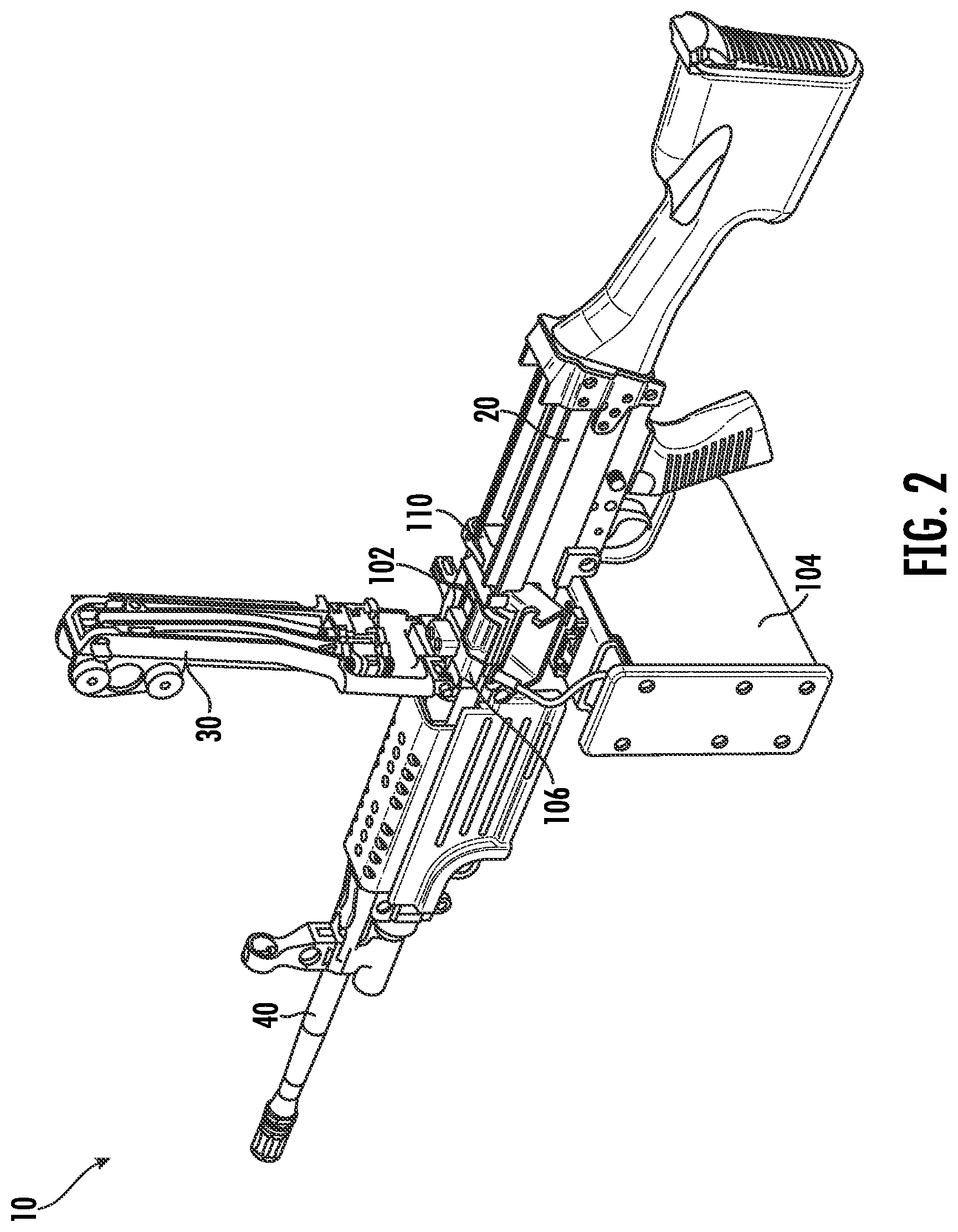 Patent US12345497 Figure 2 – High-pressure air drum magazine for belt fed weapon